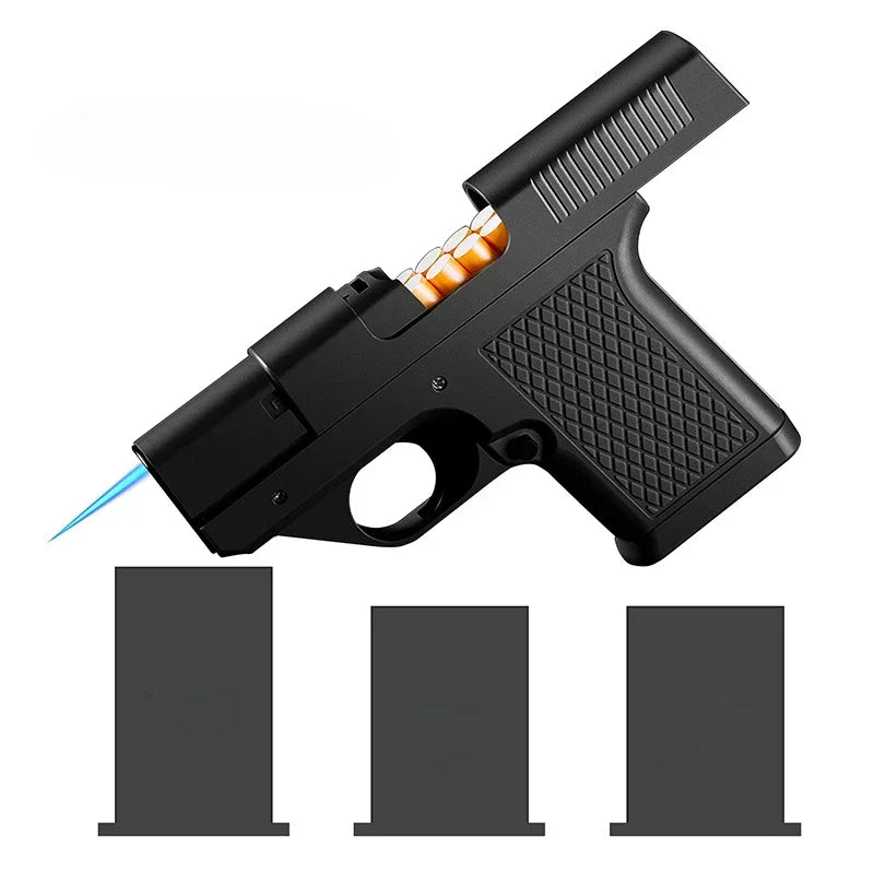 Windproof Pistol Lighter w/ Storage Mag Windproof Pistol Lighter w/ Storage Mag
