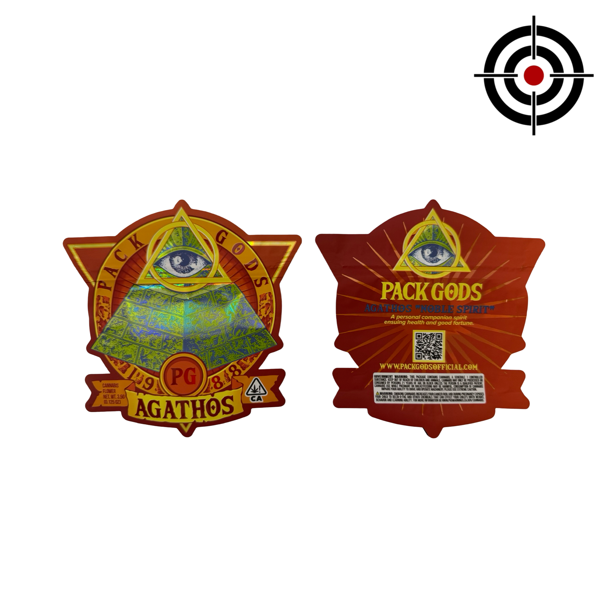 Agathos 3.5g Mylar Bags Pack Gods Agathos 3.5g Mylar Bags Pack Gods