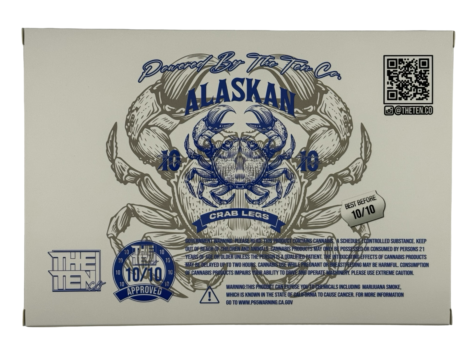 Alaskan Crab Legs 3.5g Mylar Bags & Boxes The Ten Co Alaskan Crab Legs 3.5g Mylar Bags & Boxes The Ten Co