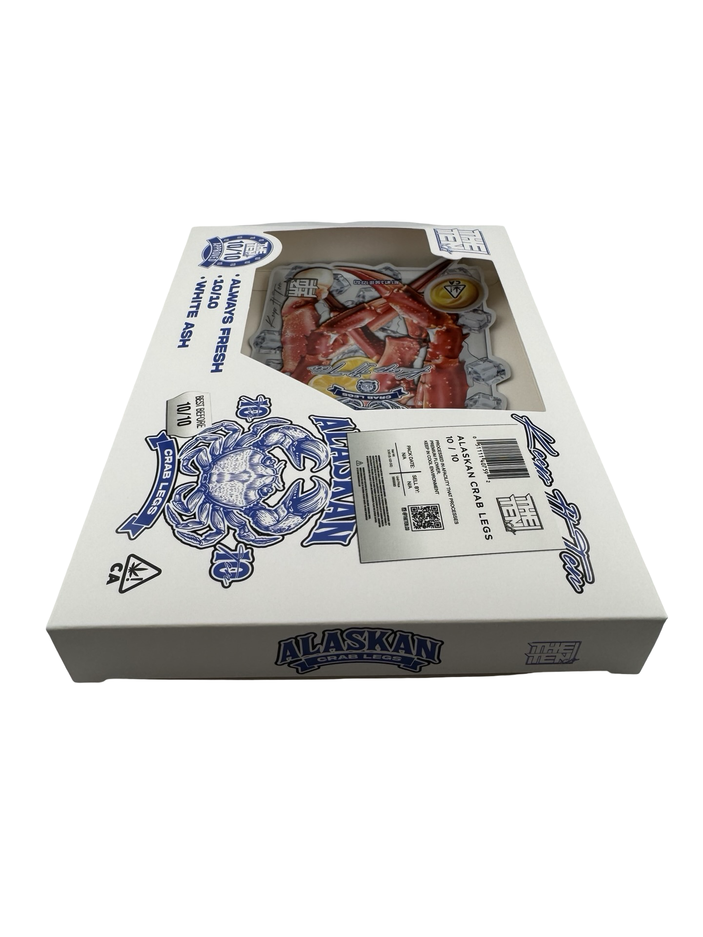 Alaskan Crab Legs 3.5g Mylar Bags & Boxes The Ten Co Alaskan Crab Legs 3.5g Mylar Bags & Boxes The Ten Co
