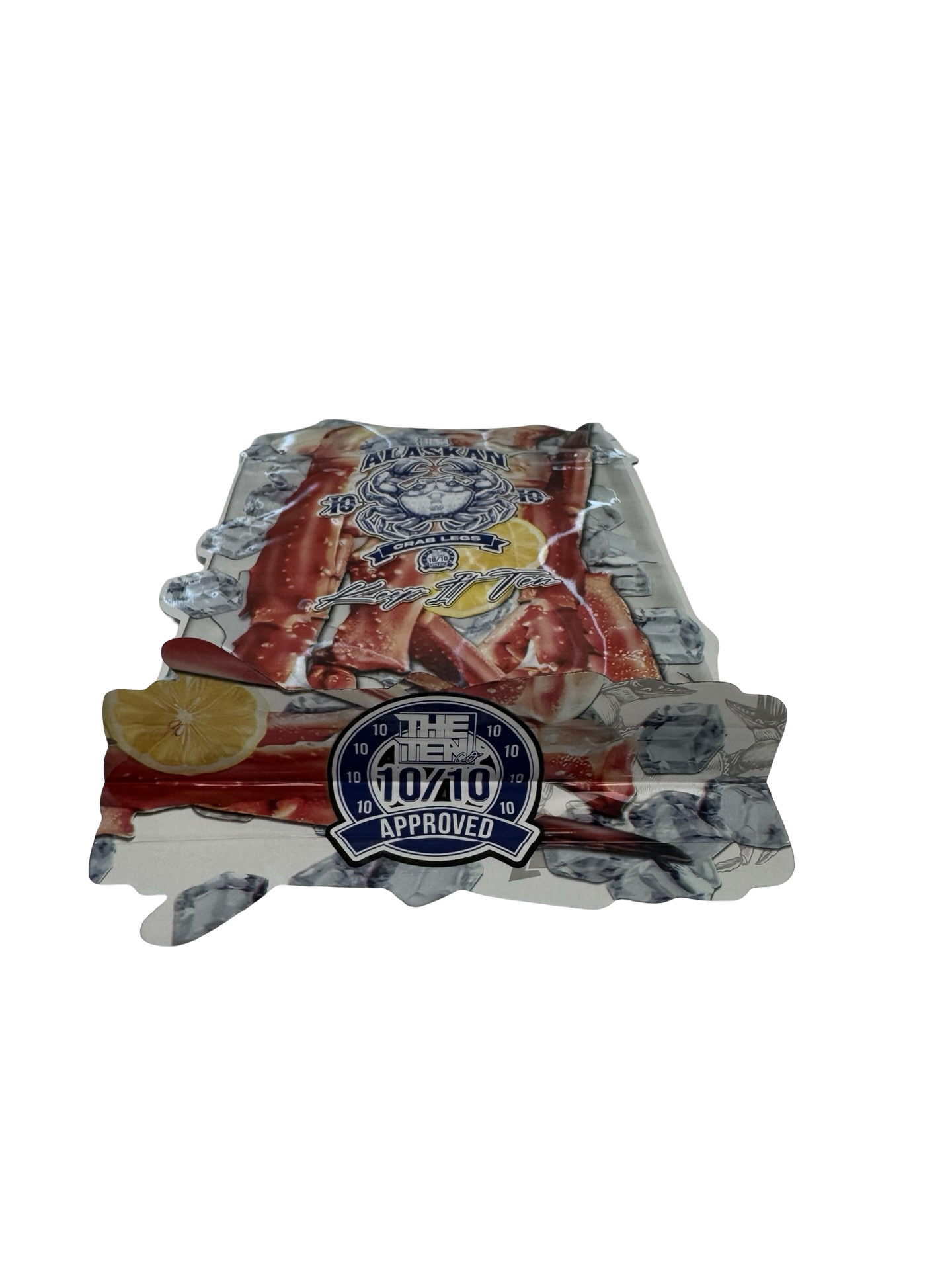 Alaskan Crab Legs Mylar Bags 3.5g The Ten Co Alaskan Crab Legs Mylar Bags 3.5g The Ten Co