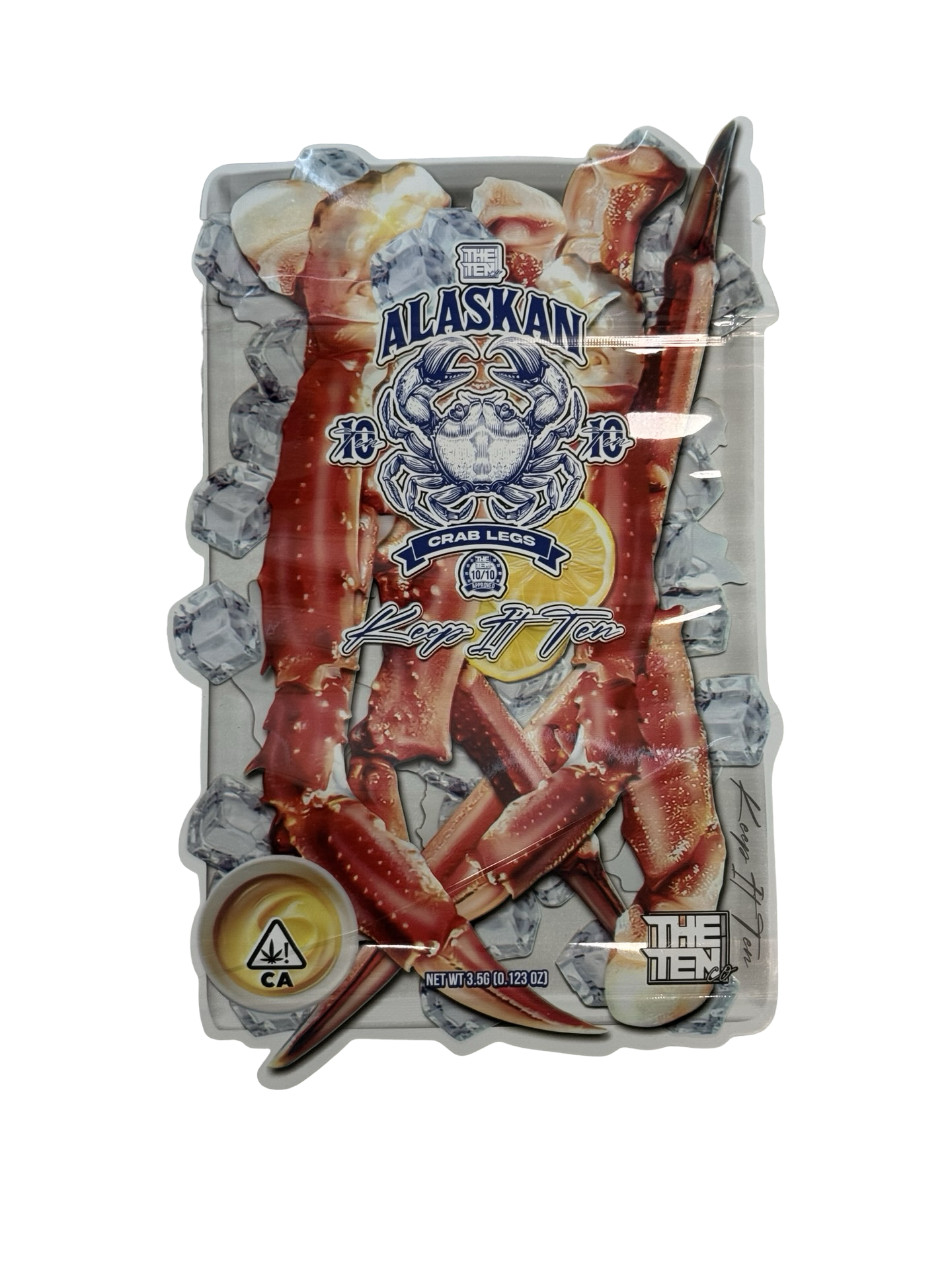 Alaskan Crab Legs Mylar Bags 3.5g The Ten Co Alaskan Crab Legs Mylar Bags 3.5g The Ten Co