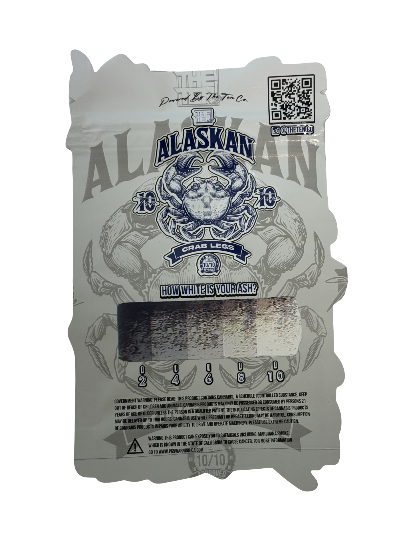 Alaskan Crab Legs Mylar Bags 3.5g The Ten Co Alaskan Crab Legs Mylar Bags 3.5g The Ten Co