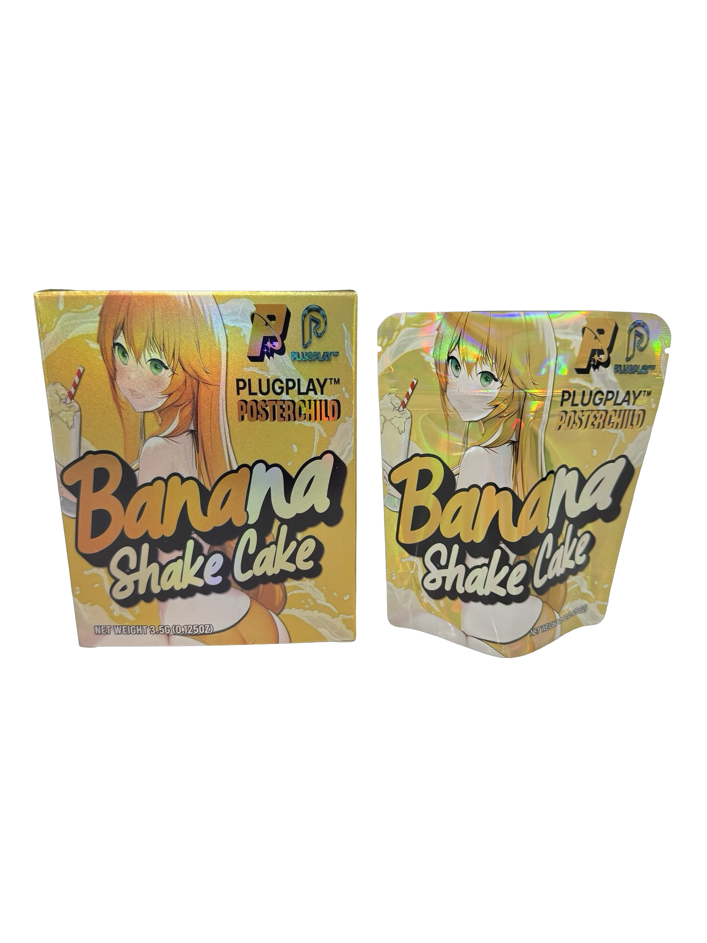 Banana Shake Cake 3.5g Mylar Bags & Boxes PlugPlay Banana Shake Cake 3.5g Mylar Bags & Boxes PlugPlay