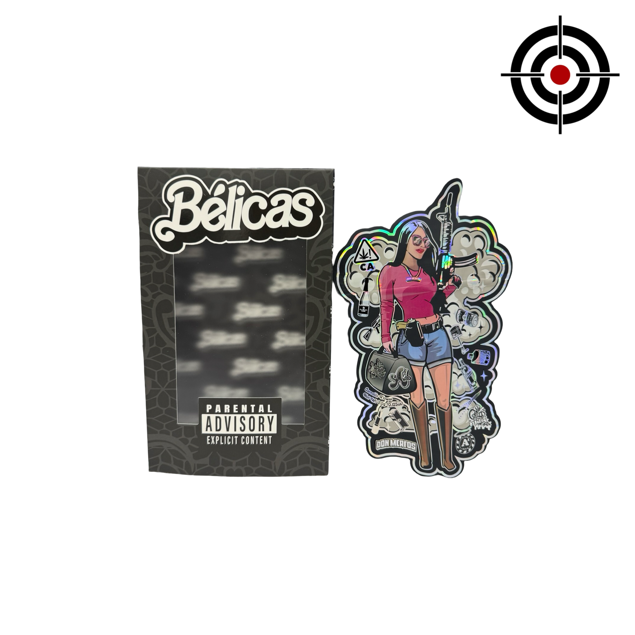Belicas 3.5g Mylar Bags & Boxes Don Merfos (25 Sets)