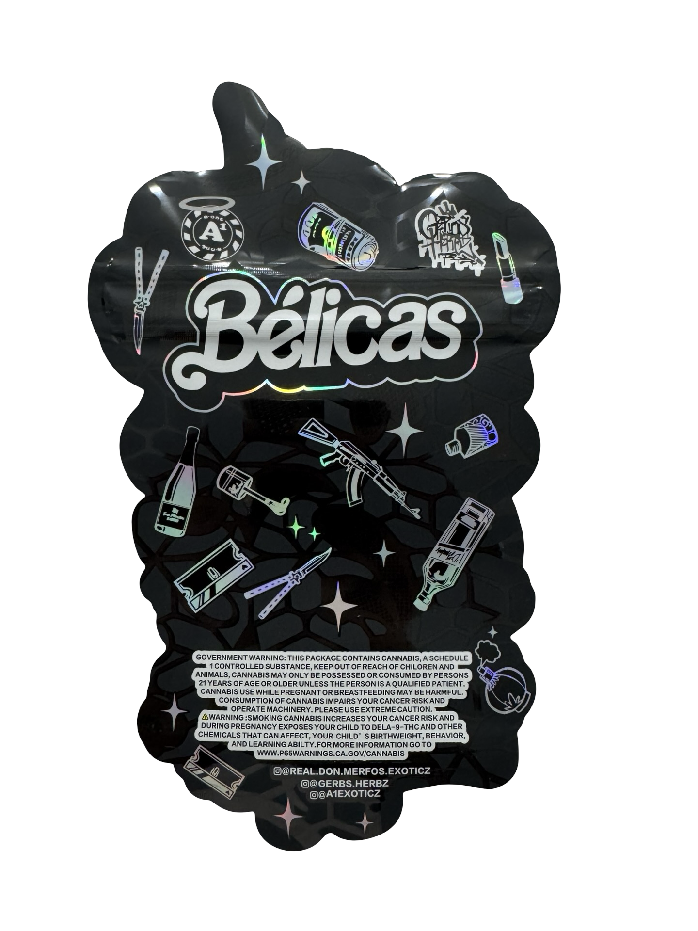 Belicas 3.5g Mylar Bags Don Merfos Belicas 3.5g Mylar Bags Don Merfos