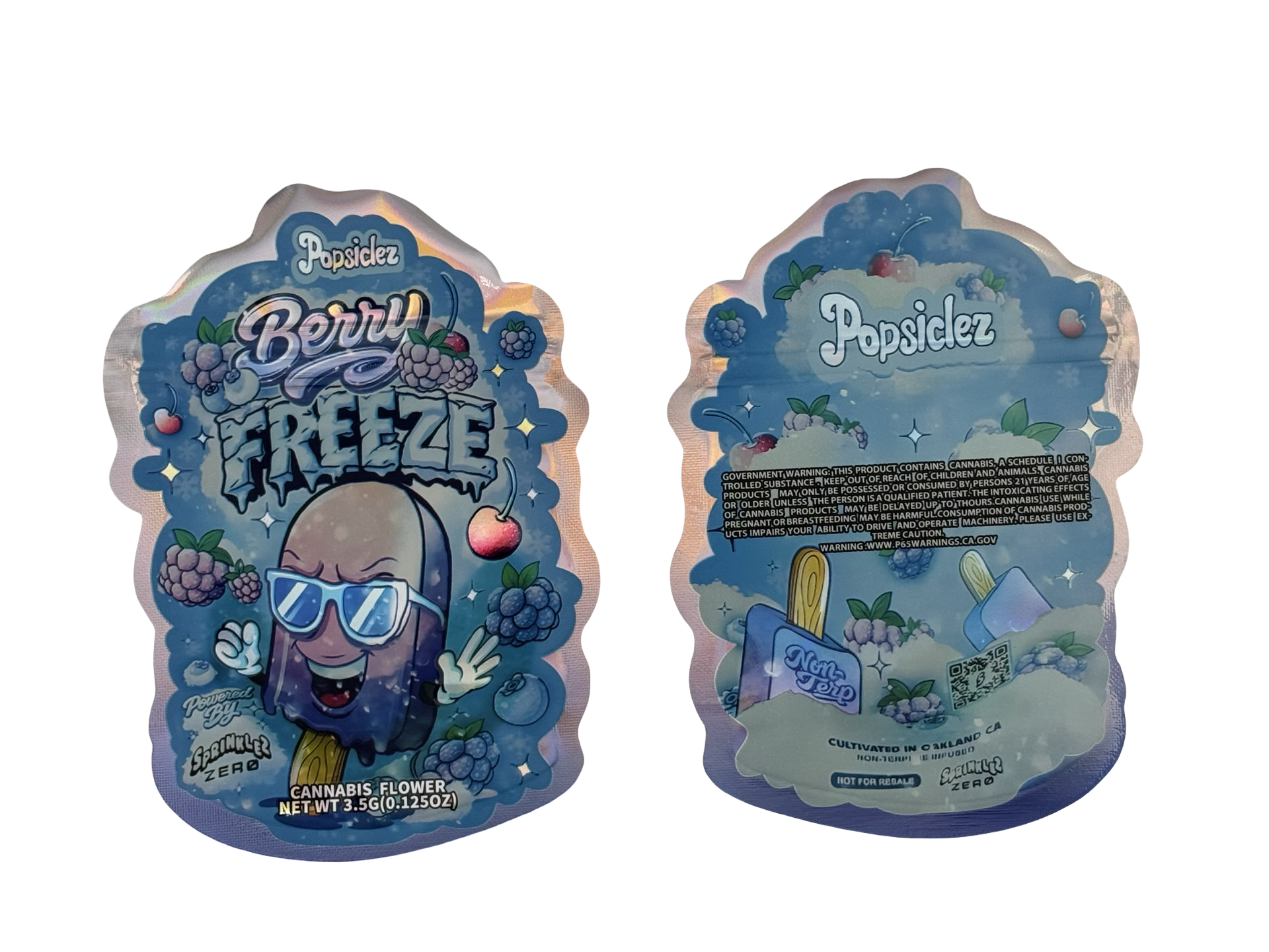 Berry Freeze Popsiclez 3.5g Mylar Bags Sprinklez Zero