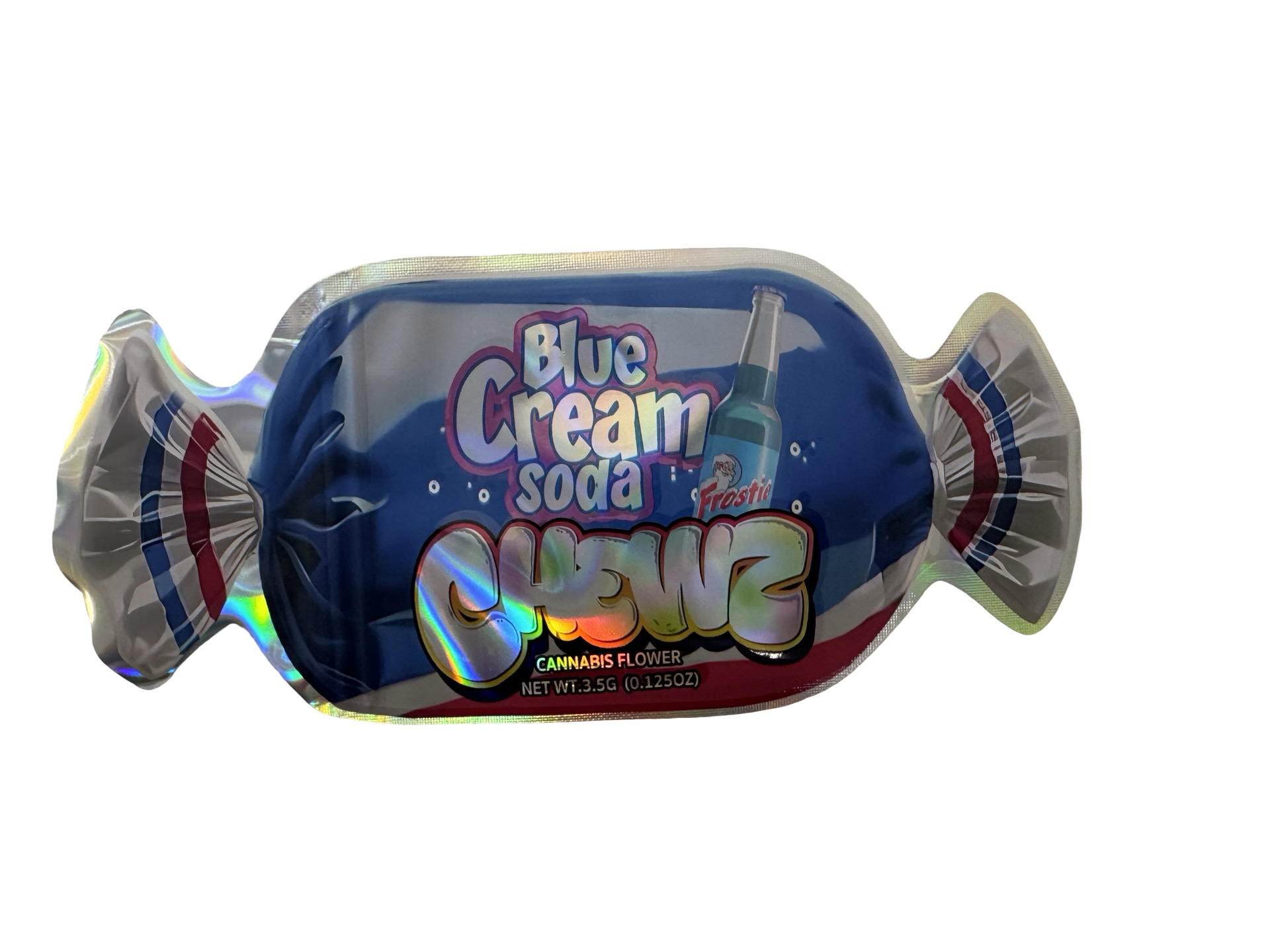 Blue Cream Soda Chewz 3.5g Mylar Bags Fly Trap Blue Cream Soda Chewz 3.5g Mylar Bags Fly Trap