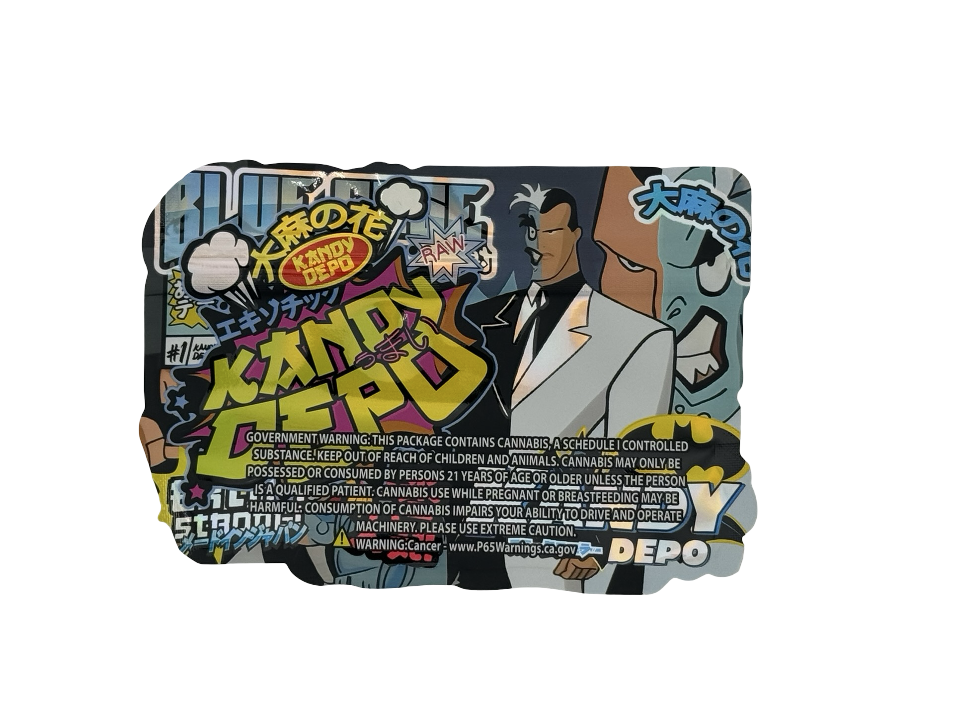 Blue Face Killa Mylar Bags 3.5g Kandy Depo Blue Face Killa Mylar Bags 3.5g Kandy Depo