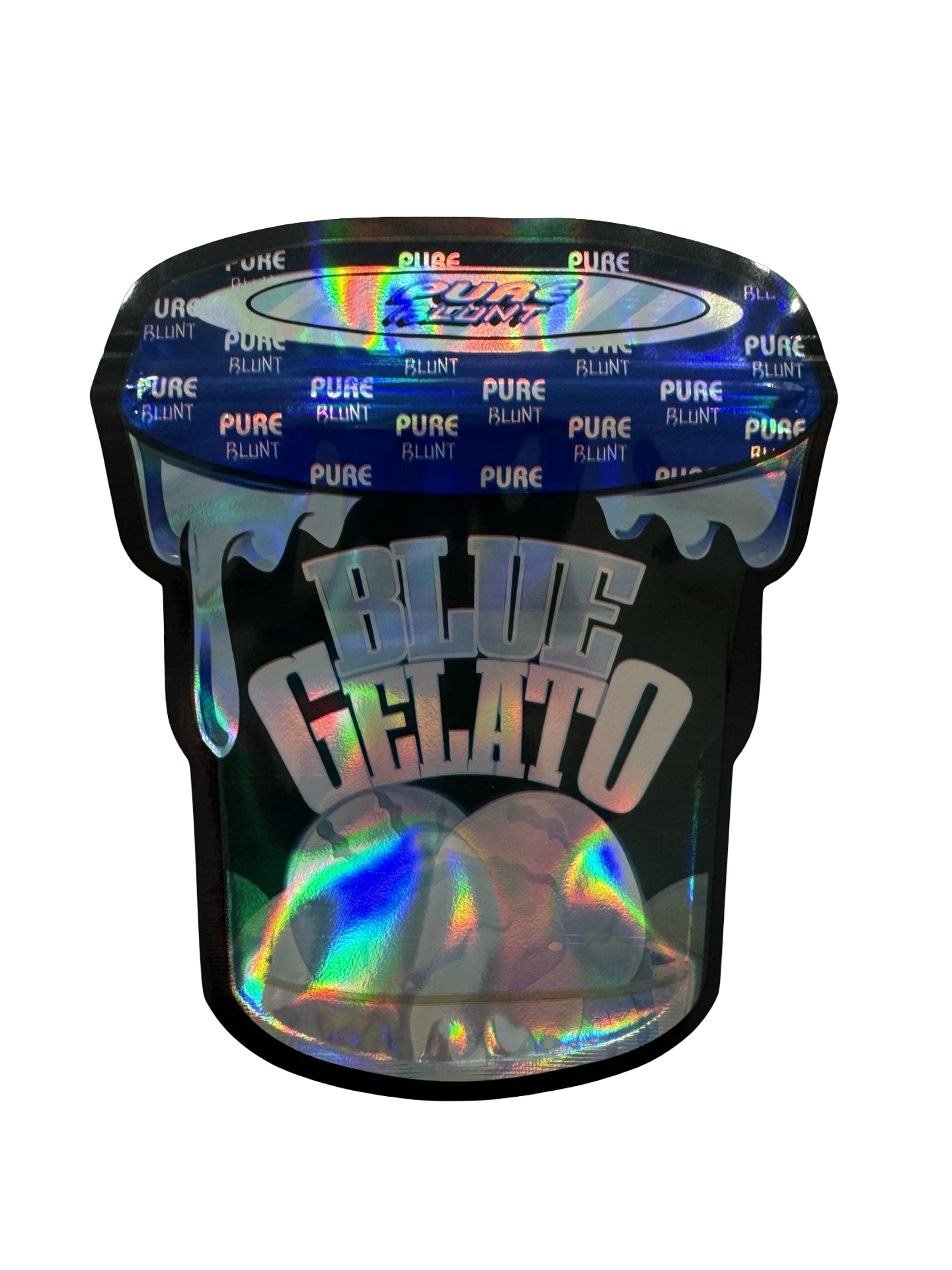 Blue Gelato Mylar Bags 3.5g Pure Blunt Blue Gelato Mylar Bags 3.5g Pure Blunt