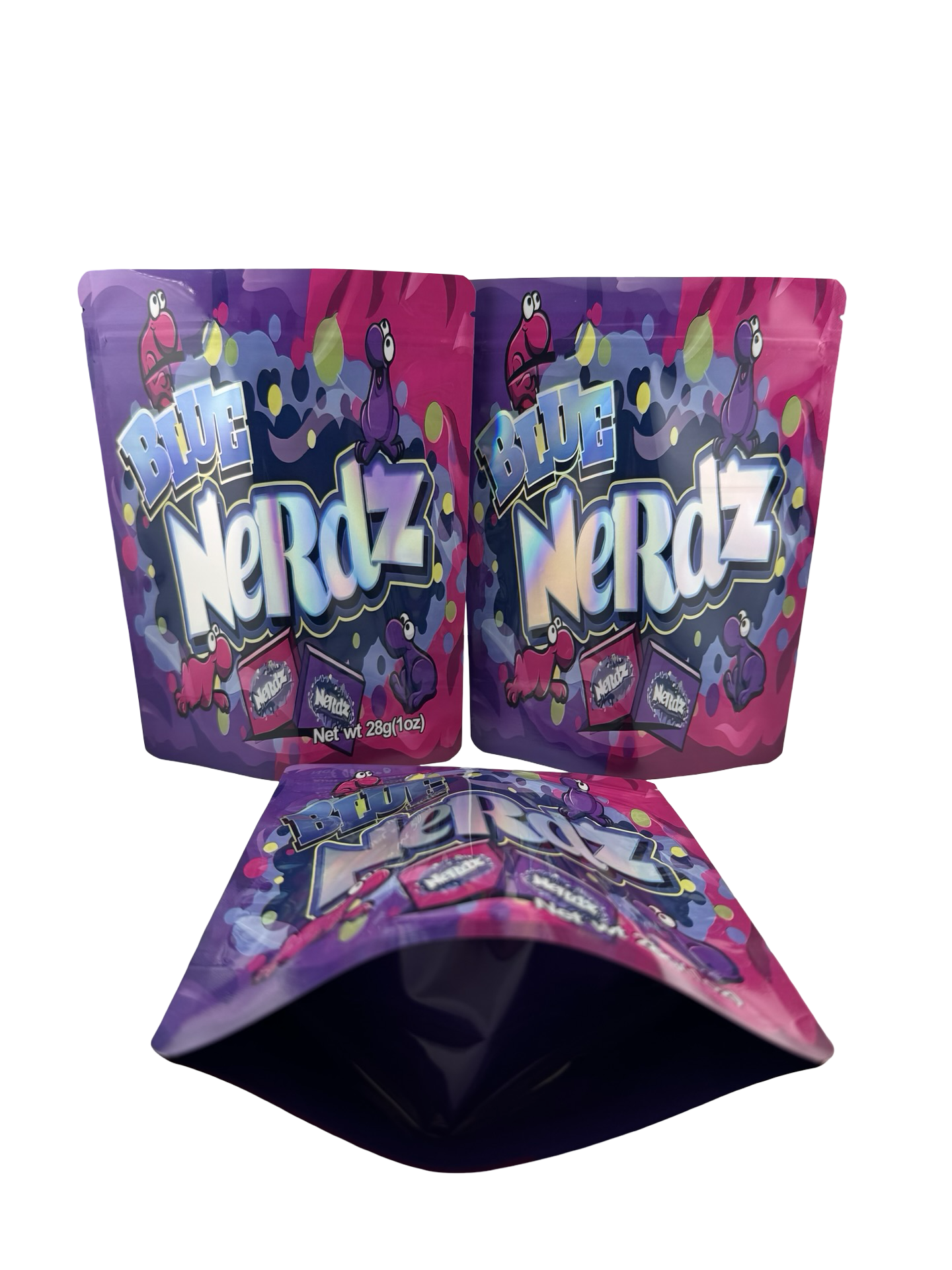 Blue Nerdz 28g Mylar Bags (1oz) Blue Nerdz 28g Mylar Bags (1oz)
