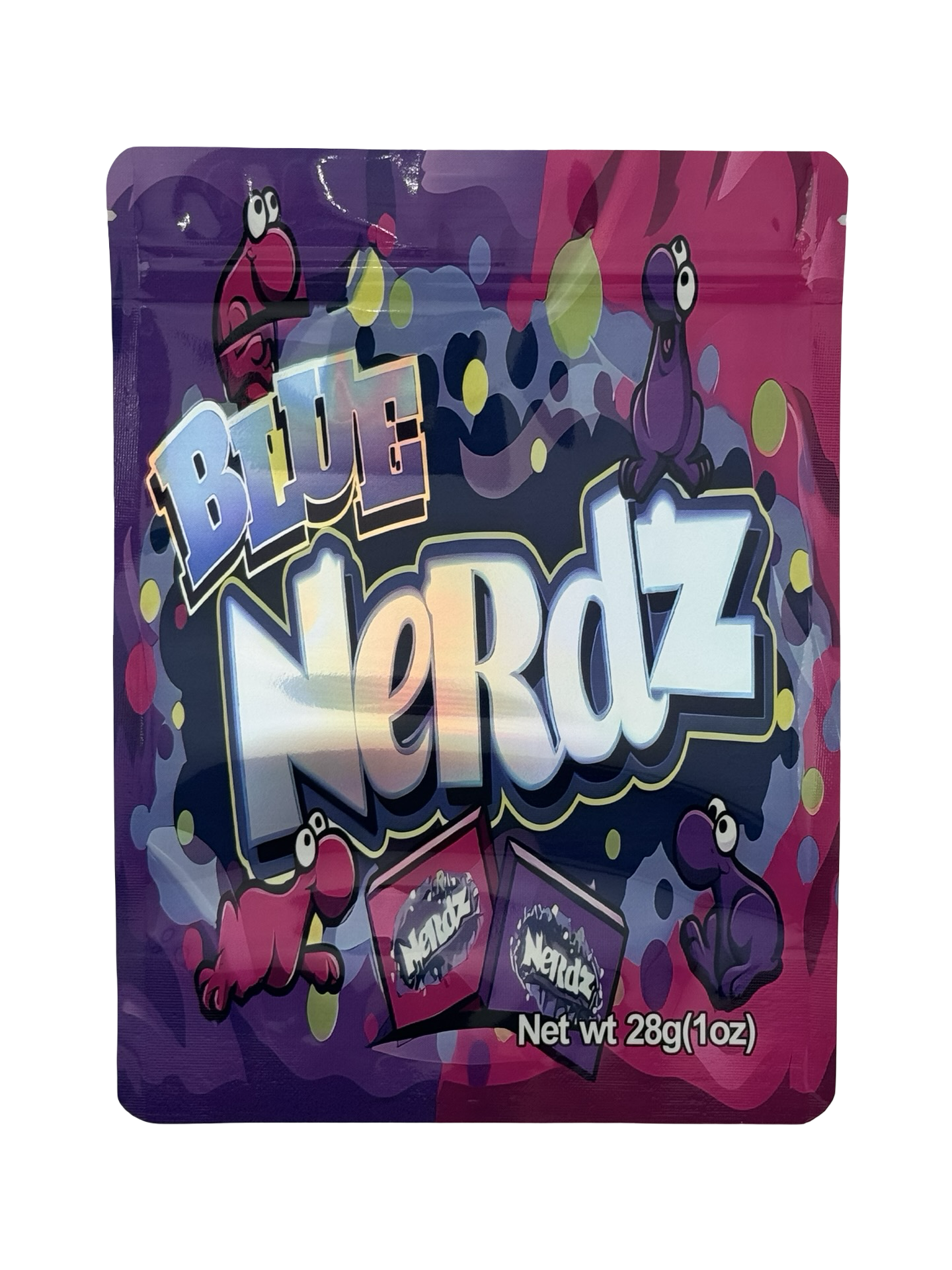 Blue Nerdz 28g Mylar Bags (1oz) Blue Nerdz 28g Mylar Bags (1oz)