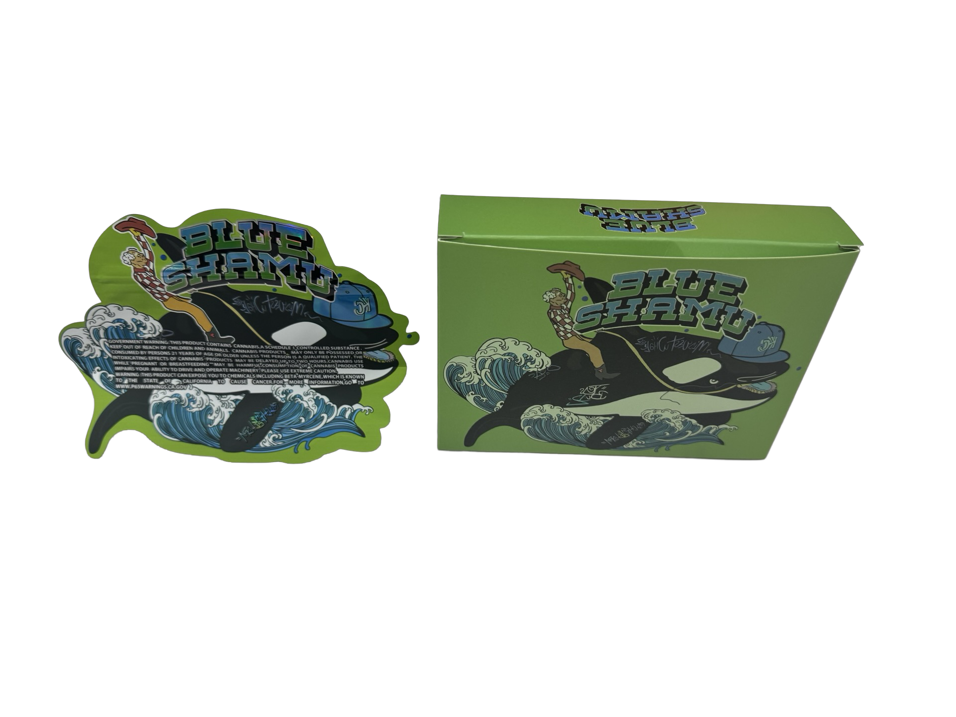 Blue Shamu 3.5g Mylar Bags & Boxes Teds Budz Blue Shamu 3.5g Mylar Bags & Boxes Teds Budz