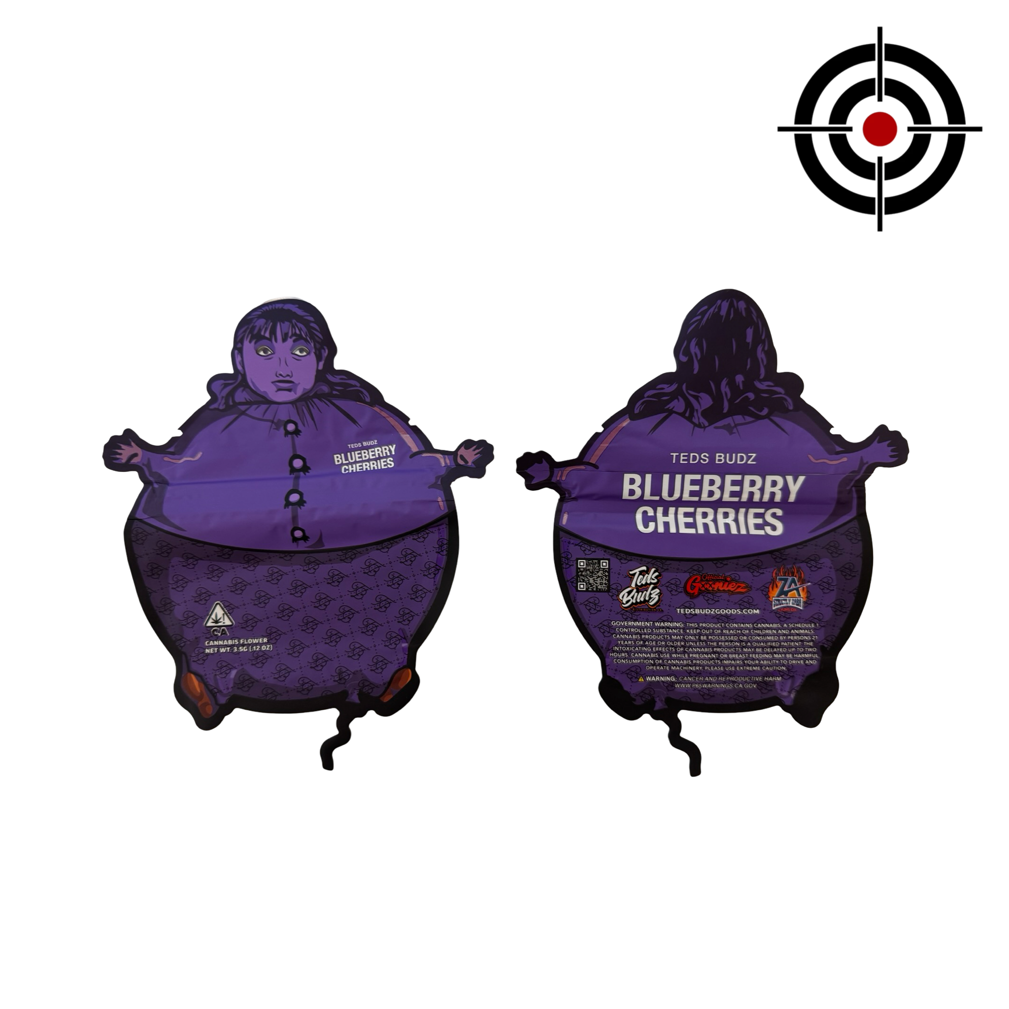 Blueberry Cherries 3.5g Mylar Bags Teds Budz