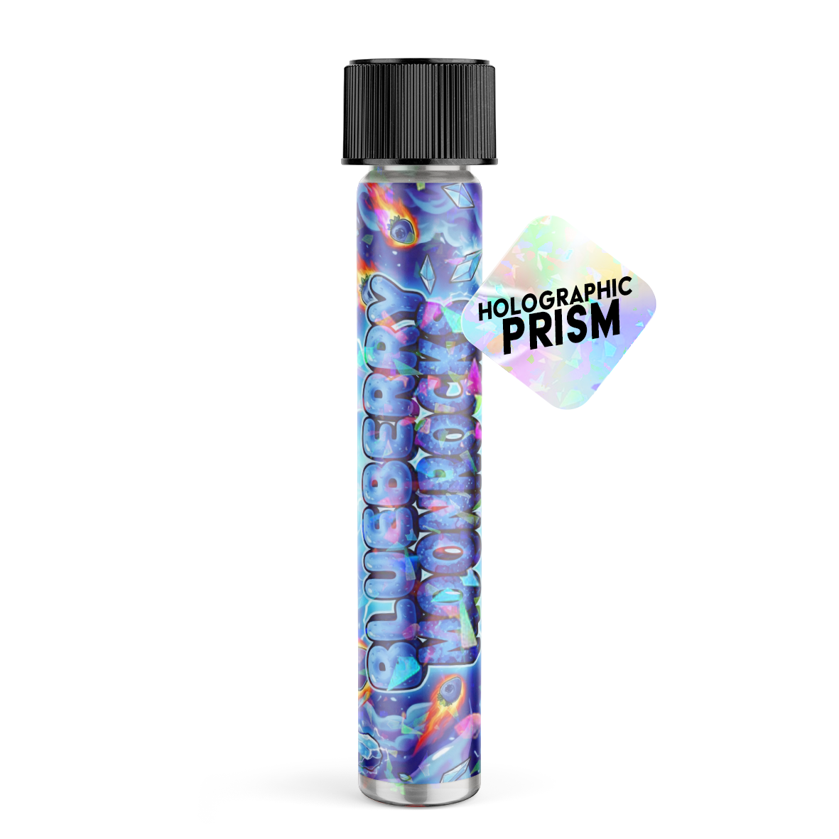 Blueberry Moonrocks Glass Pre-Roll Tubes Blueberry Moonrocks Glass Pre-Roll Tubes