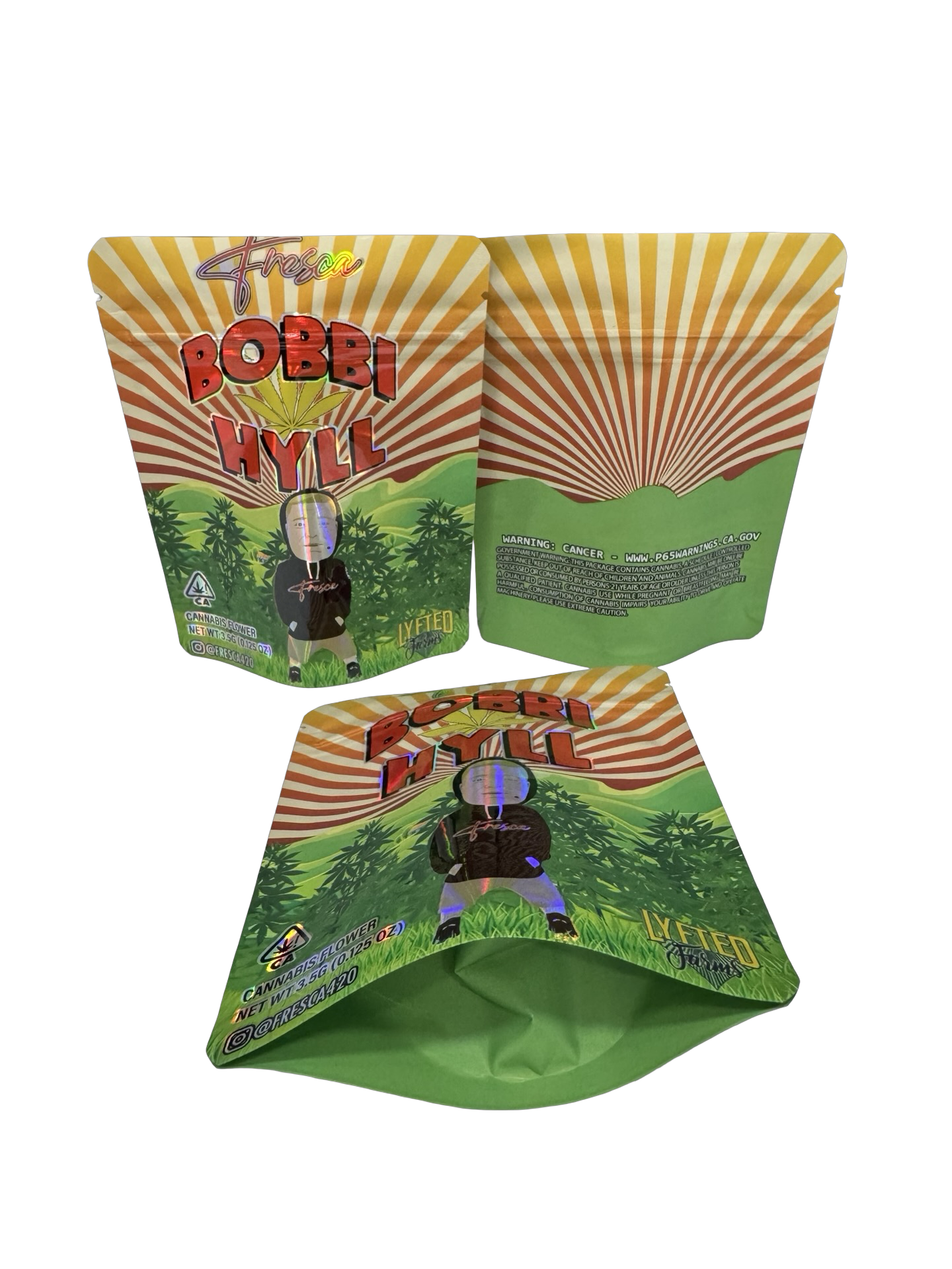 Bobbi Hyll Mylar Bags 3.5g Fresca Bobbi Hyll Mylar Bags 3.5g Fresca