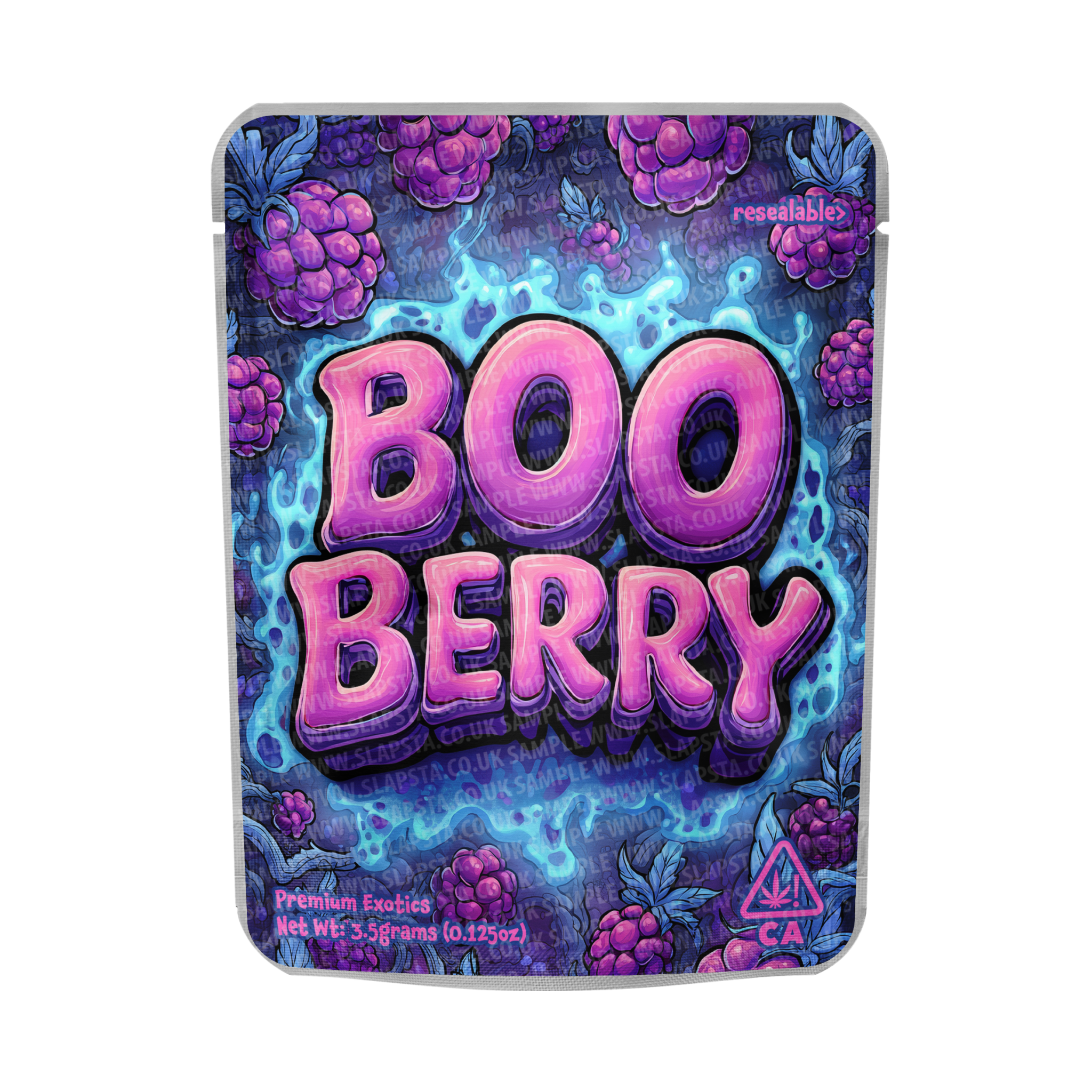 Boo Berry Mylar Pouches Pre-Labeled Boo Berry Mylar Pouches Pre-Labeled