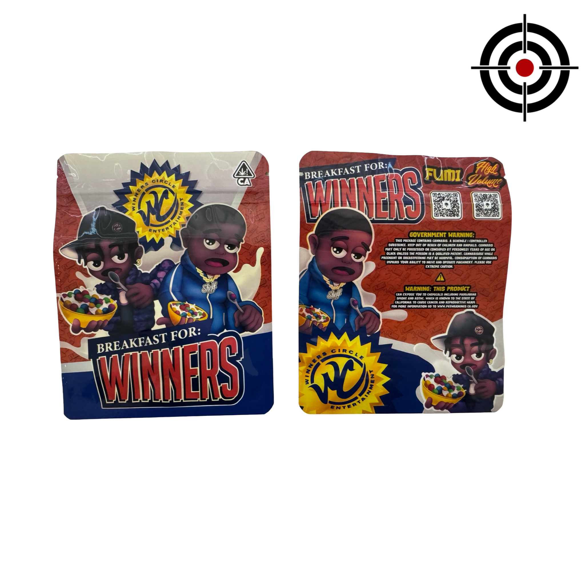Breakfast for Winners 3.5g to 7g Mylar Bags High Volume