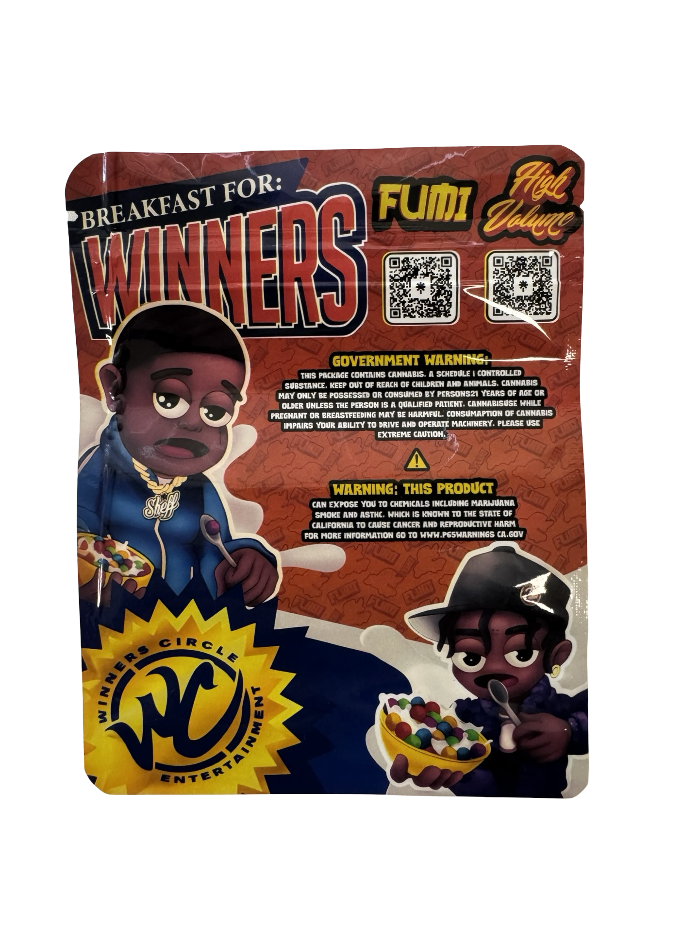 Breakfast for Winners 3.5g to 7g Mylar Bags High Volume Breakfast for Winners 3.5g to 7g Mylar Bags High Volume