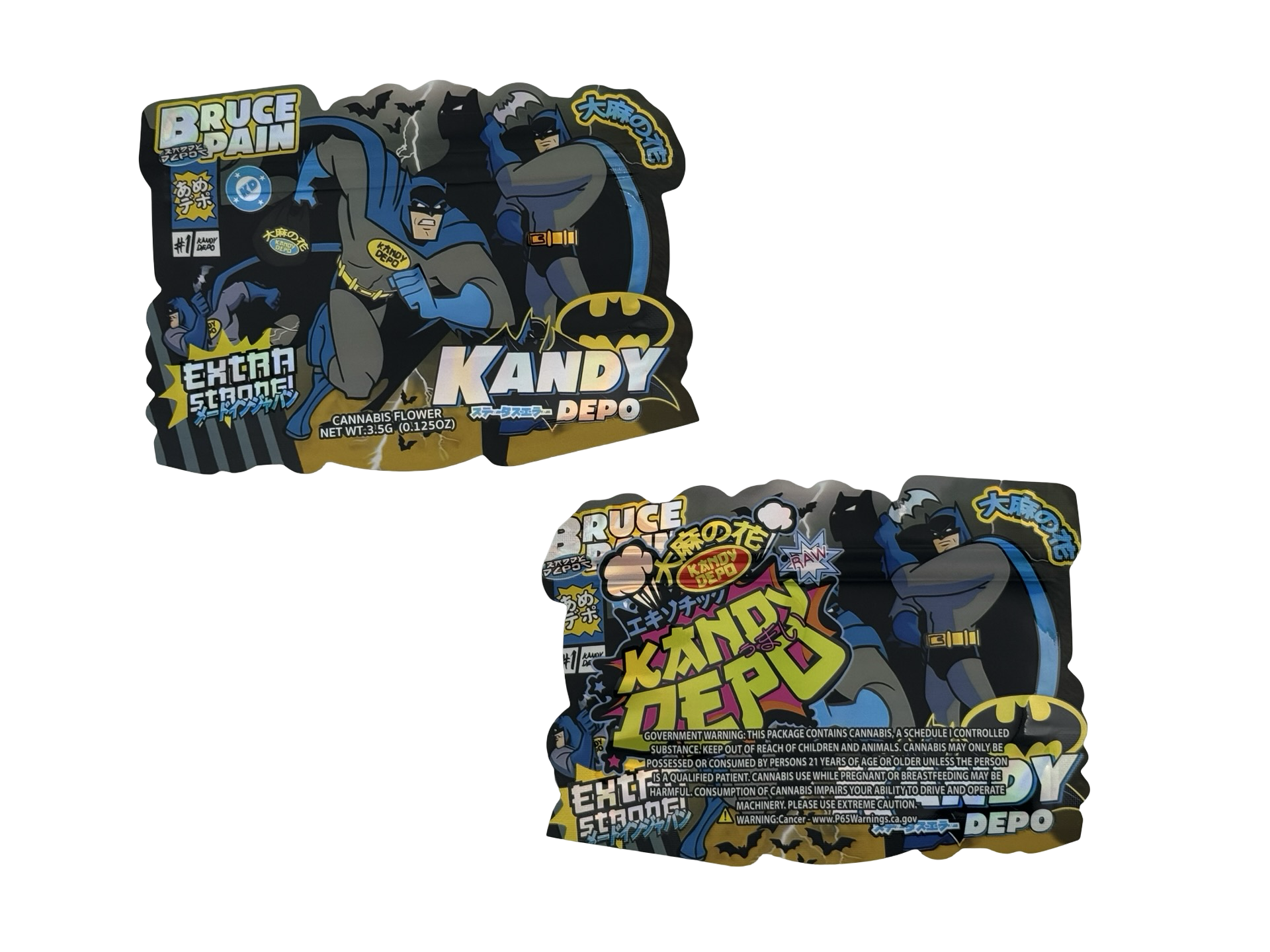 Bruce Pain Mylar Bags 3.5g Kandy Depo Bruce Pain Mylar Bags 3.5g Kandy Depo
