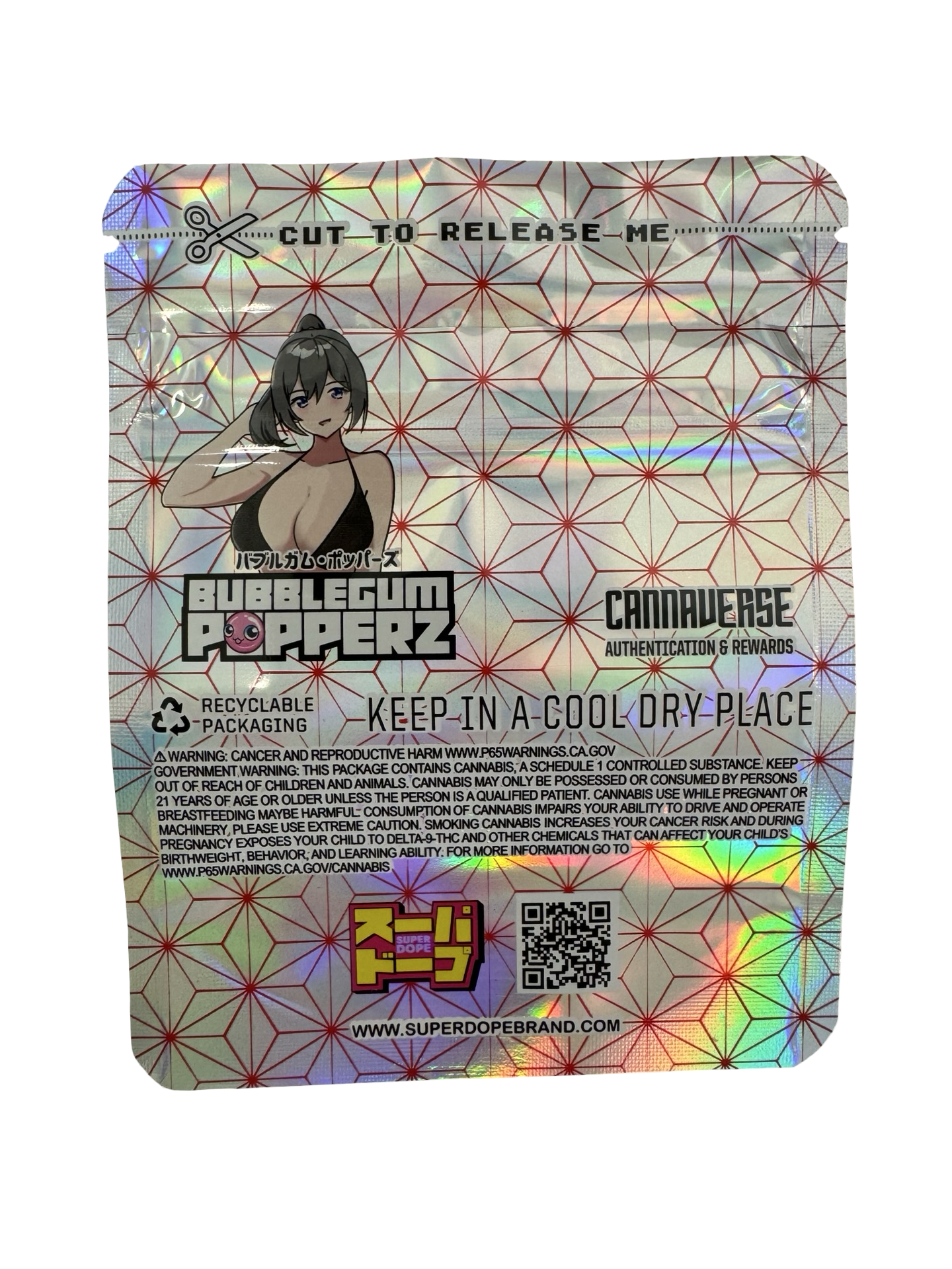 Bubblegum Popperz Edition 3 Mylar Bags 3.5g Super Dope Bubblegum Popperz Edition 3 Mylar Bags 3.5g Super Dope
