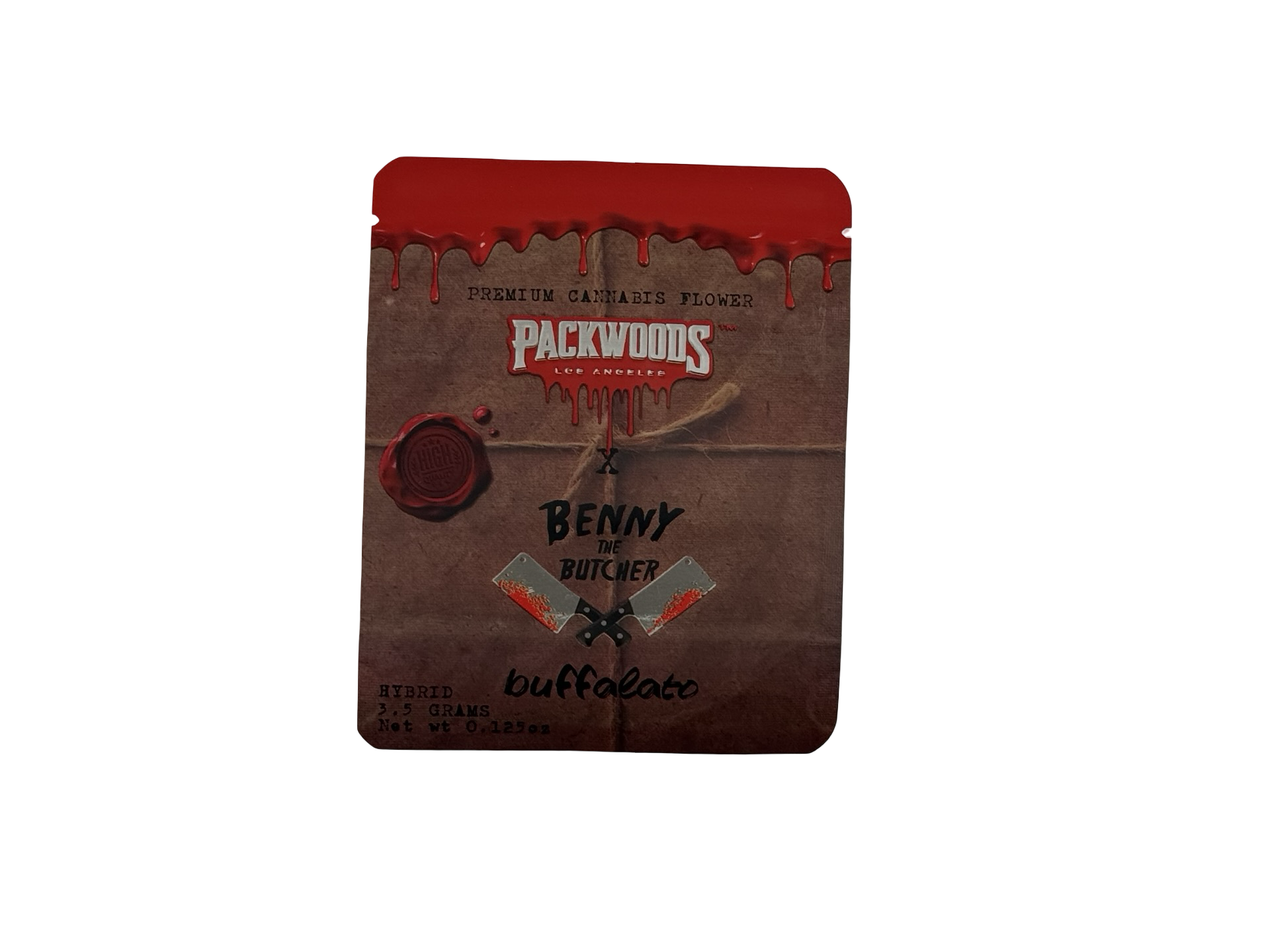 Buffalato Mylar Bags 3.5g Packwoods Buffalato Mylar Bags 3.5g Packwoods