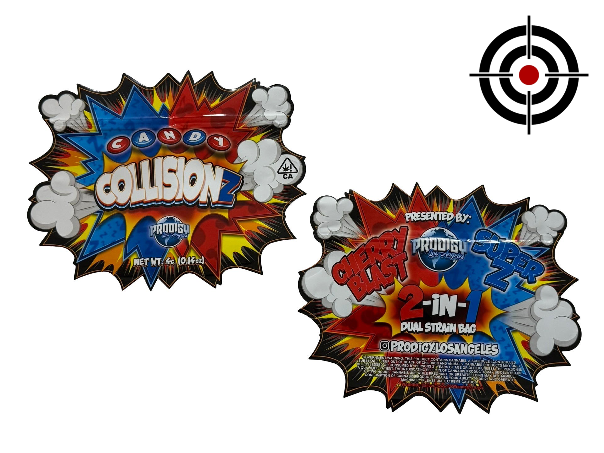 Candy Collisionz Dual Chamber Mylar Bags 4g Prodigy LA Candy Collisionz Dual Chamber Mylar Bags 4g Prodigy LA