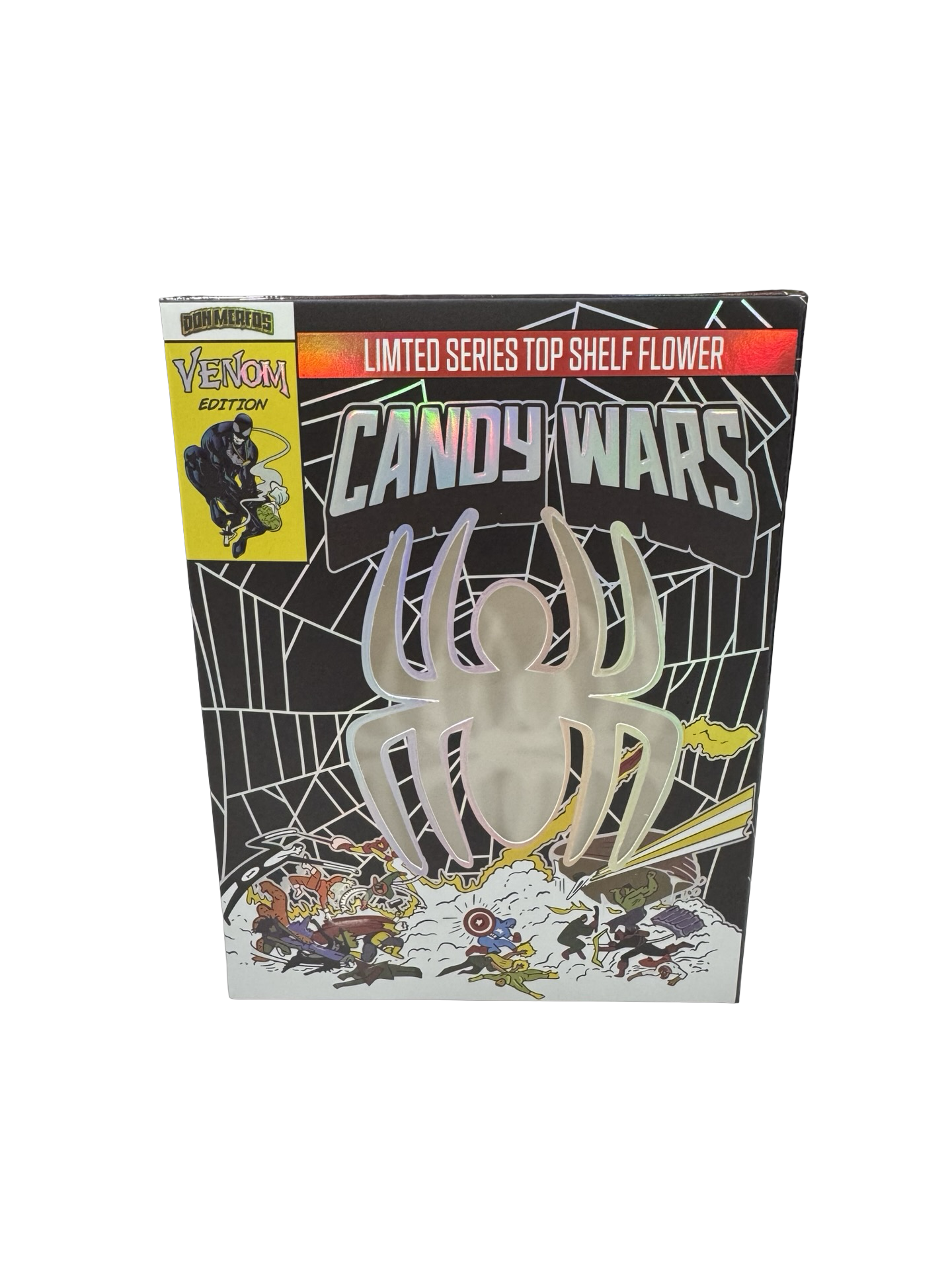 Candy Wars 3.5g Mylar Bags & Boxes Don Merfos (25 Sets) Candy Wars 3.5g Mylar Bags & Boxes Don Merfos (25 Sets)