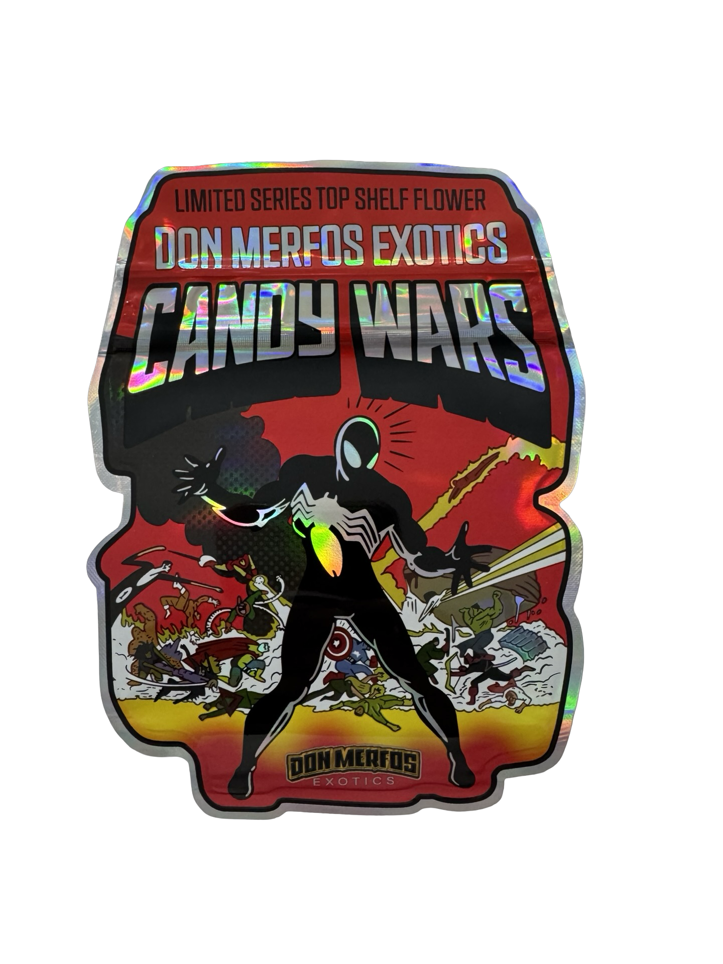 Candy Wars 3.5g Mylar Bags Don Merfos Candy Wars 3.5g Mylar Bags Don Merfos