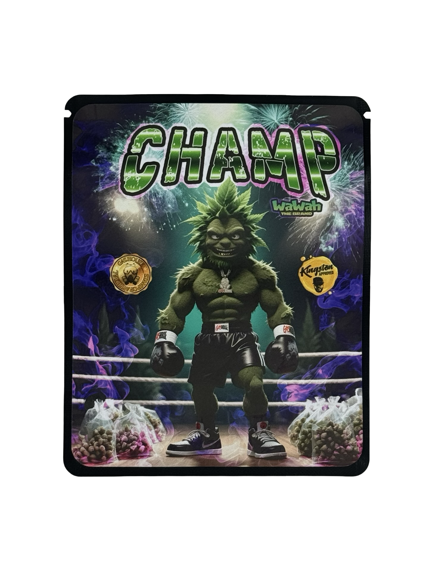 Champ Mylar Bags 3.5g Wawah Champ Mylar Bags 3.5g Wawah