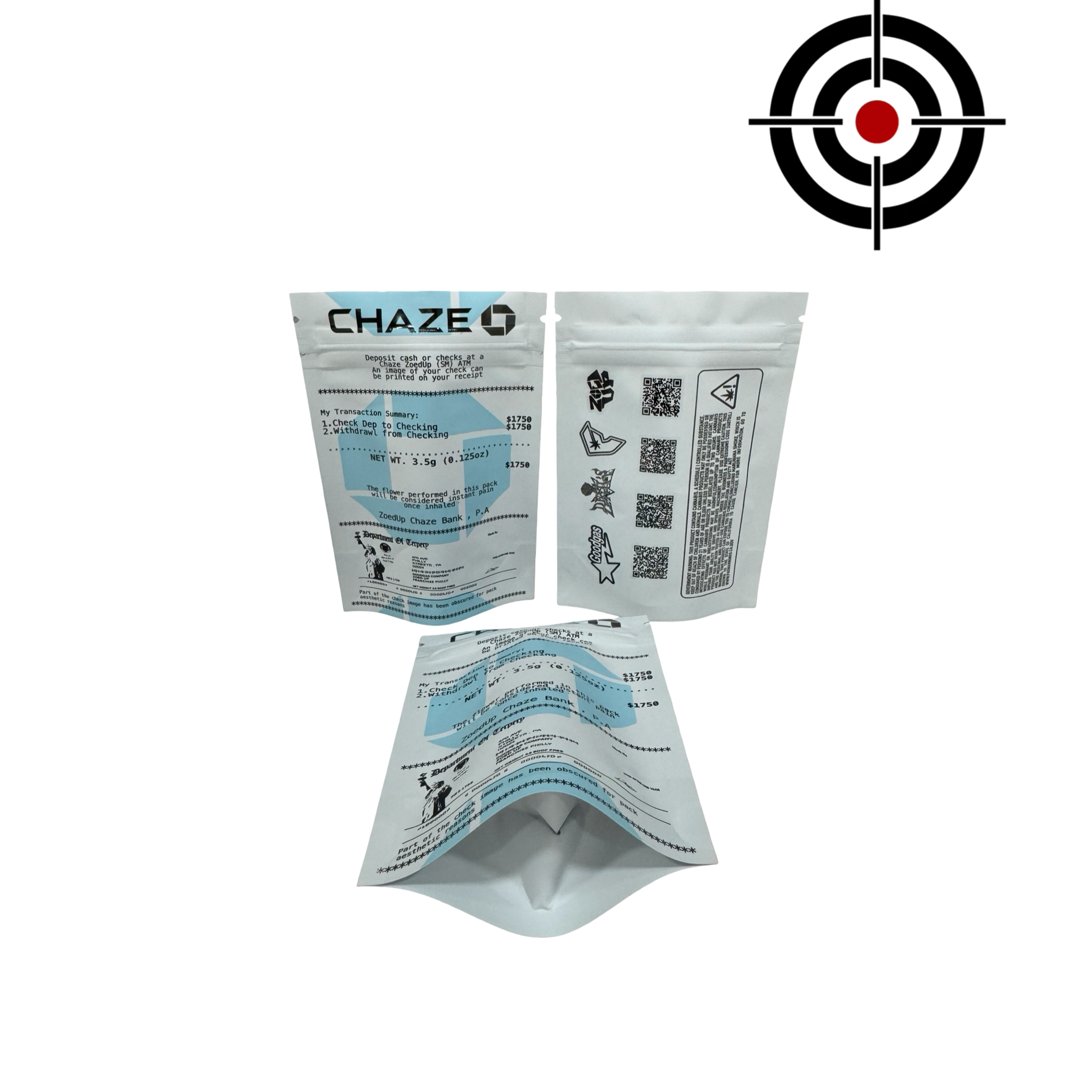 Chaze Mylar Bags 3.5g Goodgas