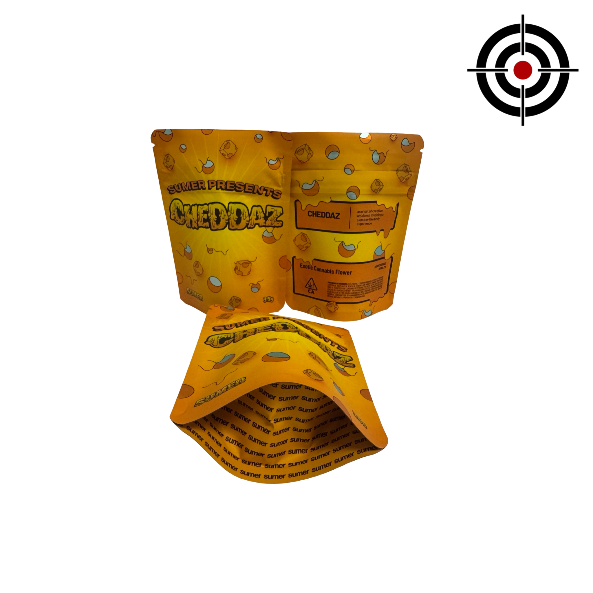 Cheddaz Mylar Bags 3.5g Sumer Cheddaz Mylar Bags 3.5g Sumer