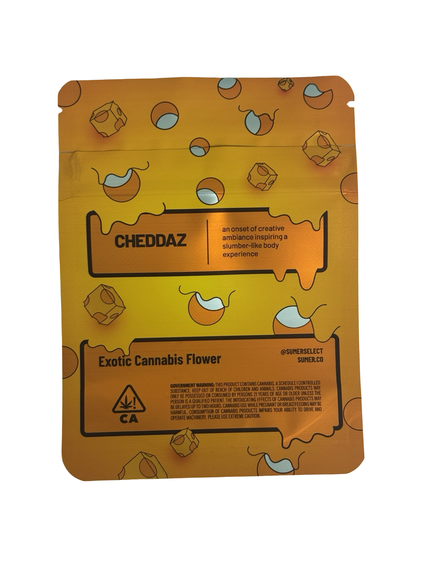 Cheddaz Mylar Bags 3.5g Sumer Cheddaz Mylar Bags 3.5g Sumer