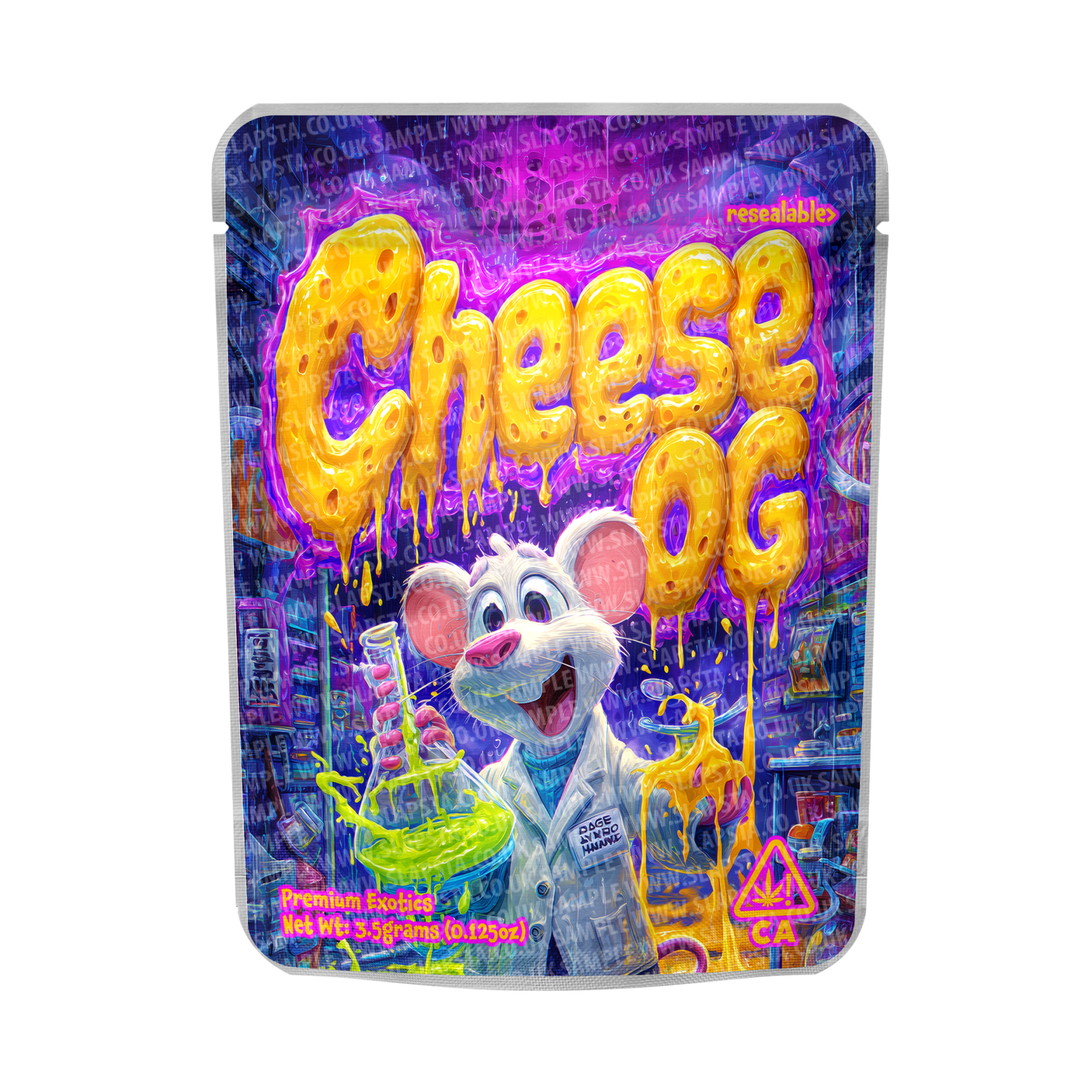Cheese OG Mylar Pouches Pre-Labeled Cheese OG Mylar Pouches Pre-Labeled