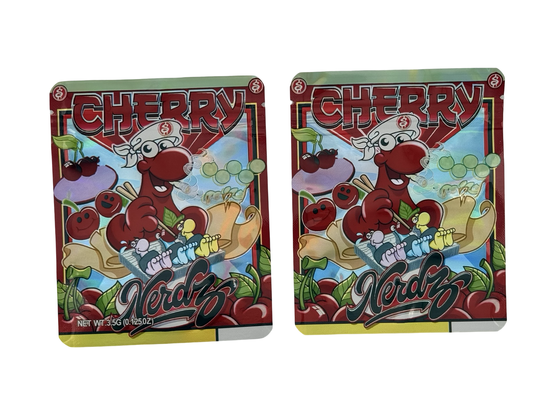 Cherry 3.5g Mylar Bags Nerdz
