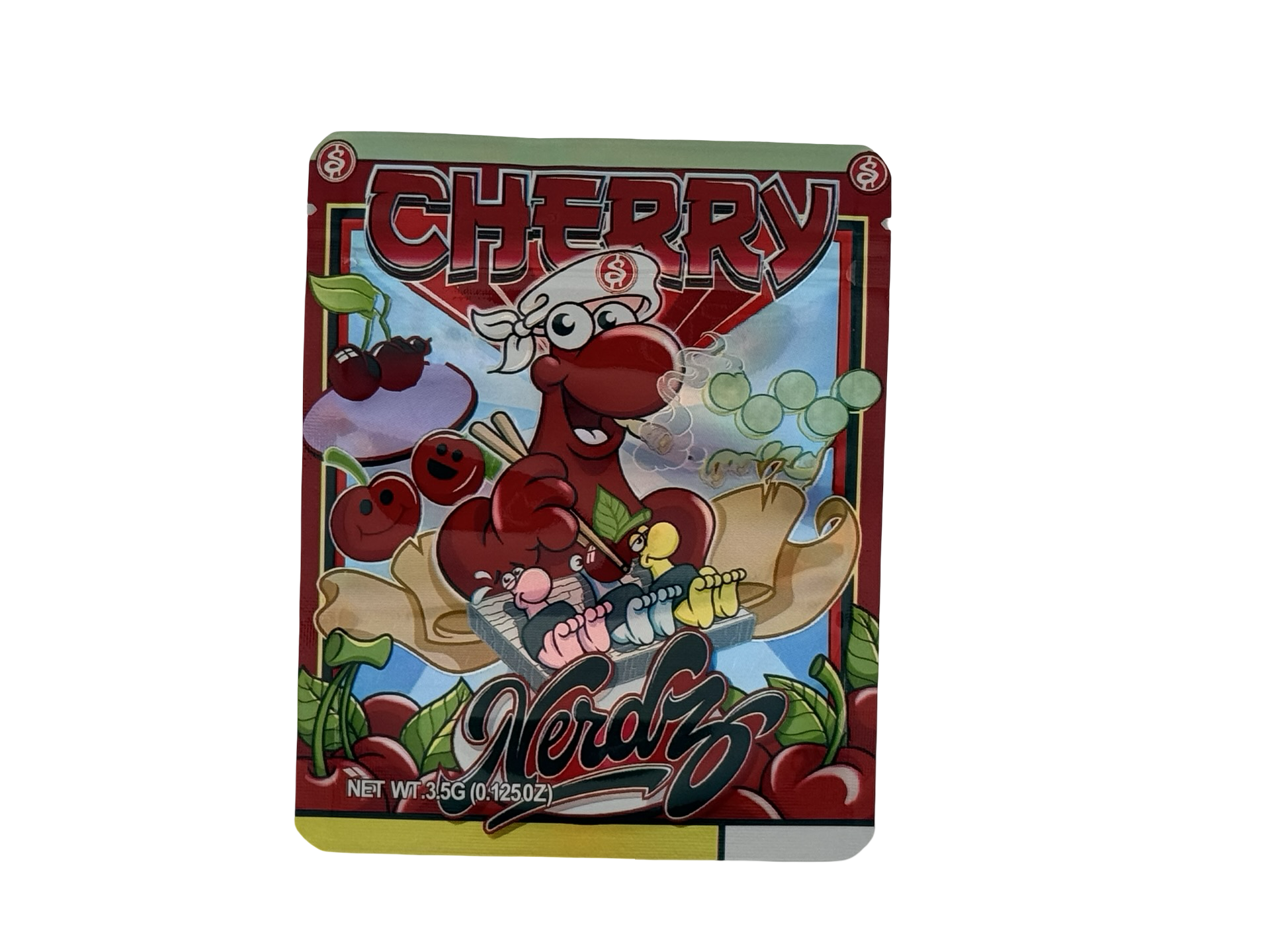 Cherry 3.5g Mylar Bags Nerdz Cherry 3.5g Mylar Bags Nerdz