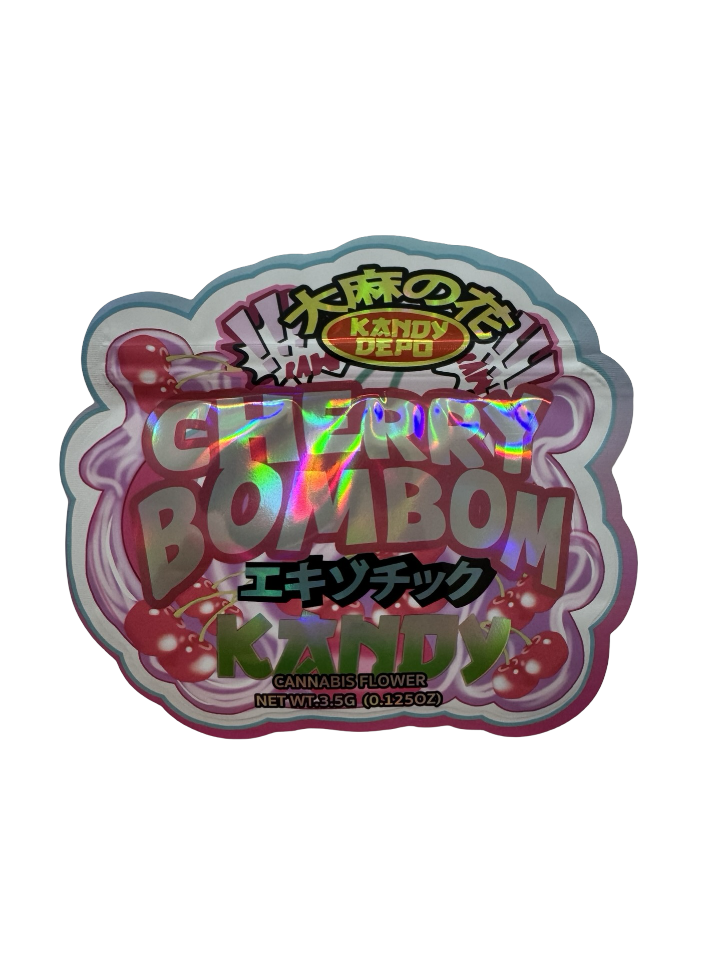 Cherry Bombom Kandy Mylar Bags 3.5g Kandy Depo Cherry Bombom Kandy Mylar Bags 3.5g Kandy Depo