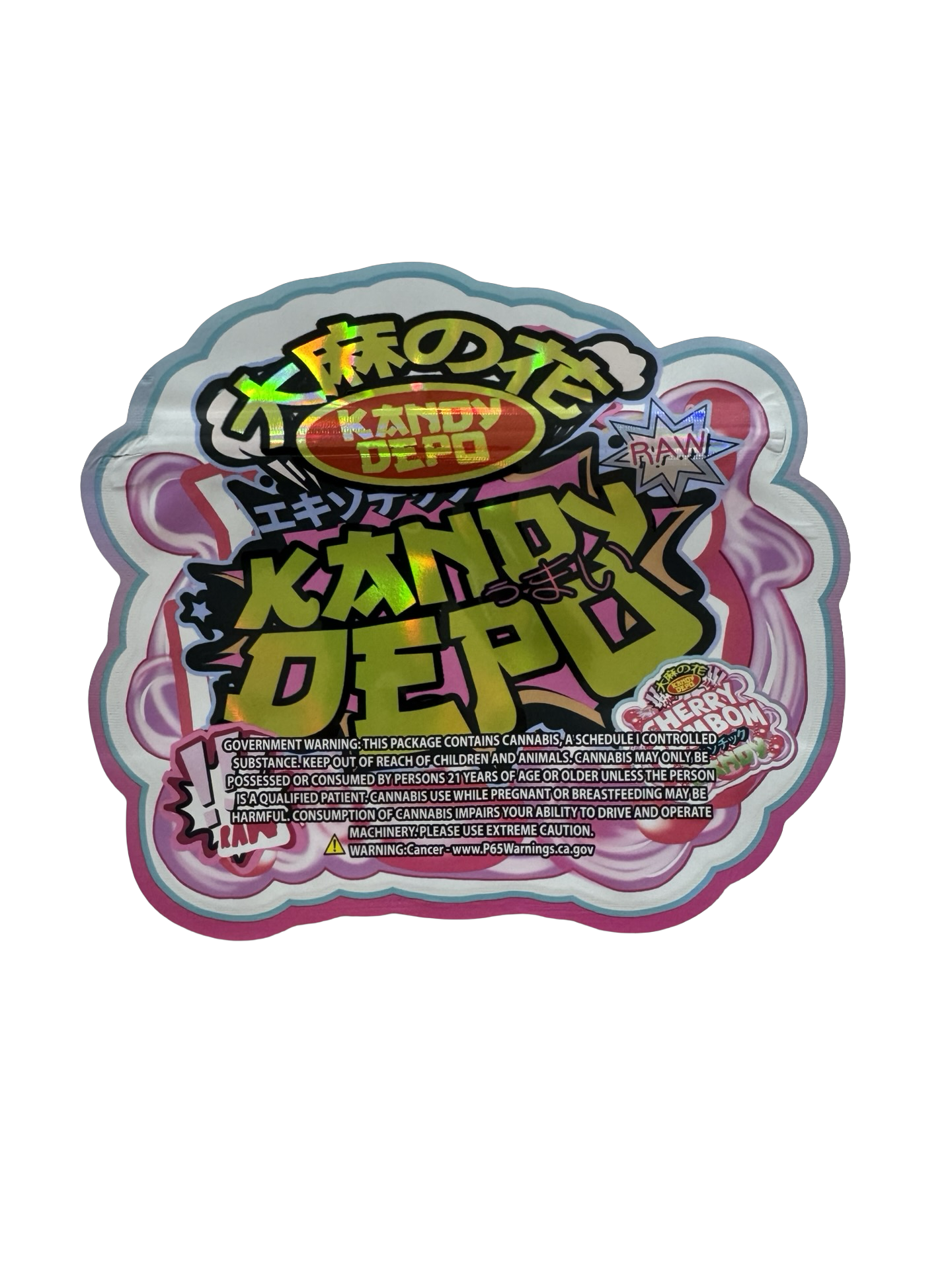 Cherry Bombom Kandy Mylar Bags 3.5g Kandy Depo Cherry Bombom Kandy Mylar Bags 3.5g Kandy Depo