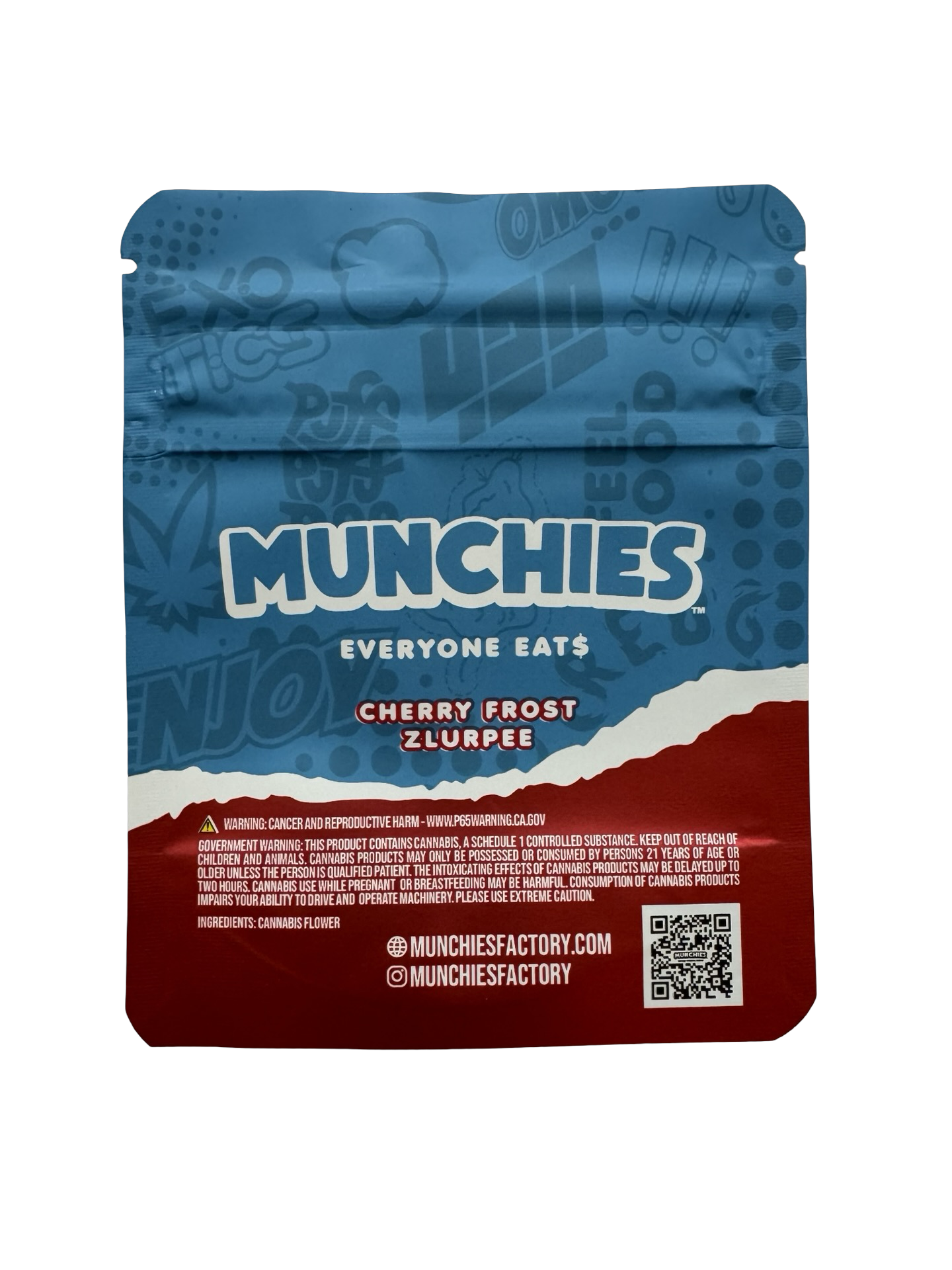Cherry Frost Zlurpee Mylar Bags 3.5g Munchies Cherry Frost Zlurpee Mylar Bags 3.5g Munchies