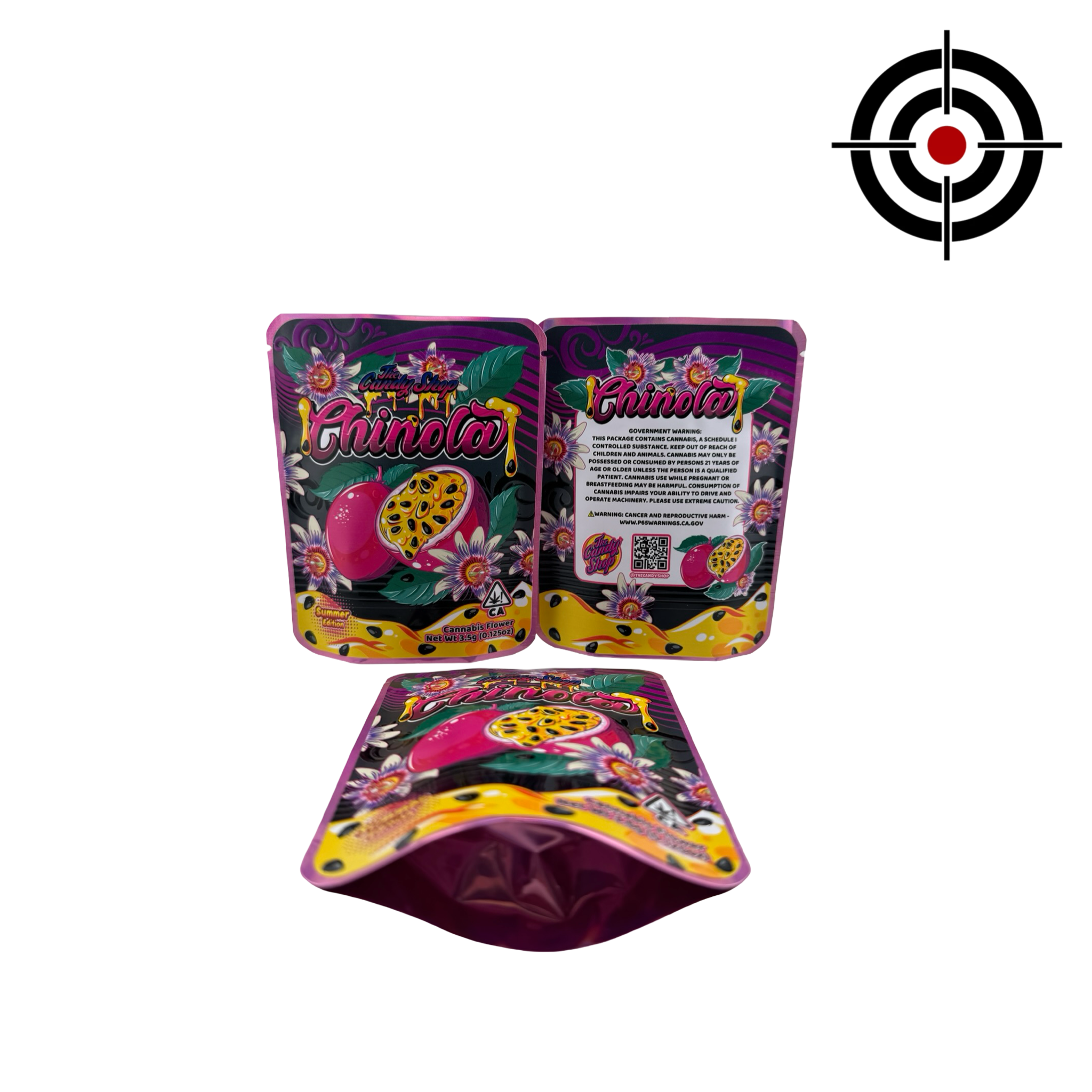 Chinola (Passion Fruit) Mylar Bags 3.5g The Candy Shop Chinola (Passion Fruit) Mylar Bags 3.5g The Candy Shop