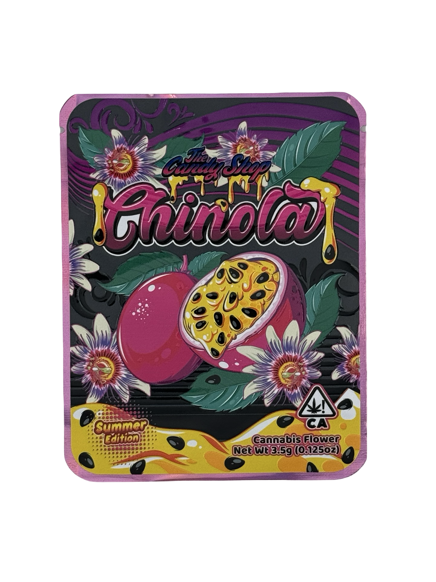 Chinola (Passion Fruit) Mylar Bags 3.5g The Candy Shop Chinola (Passion Fruit) Mylar Bags 3.5g The Candy Shop