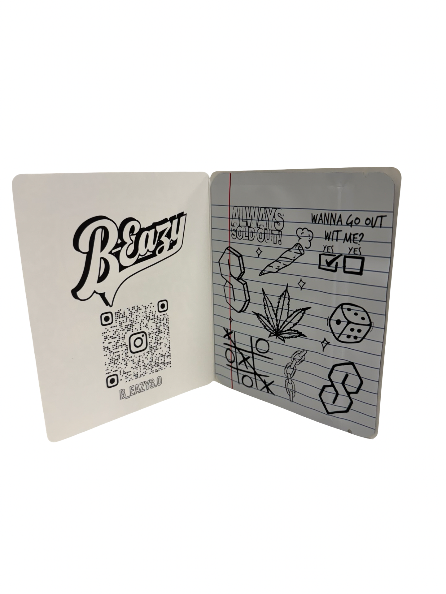 Composition Book Mylar Bags 3.5g B-Eazy (READ DESCRIPTION) Composition Book Mylar Bags 3.5g B-Eazy (READ DESCRIPTION)