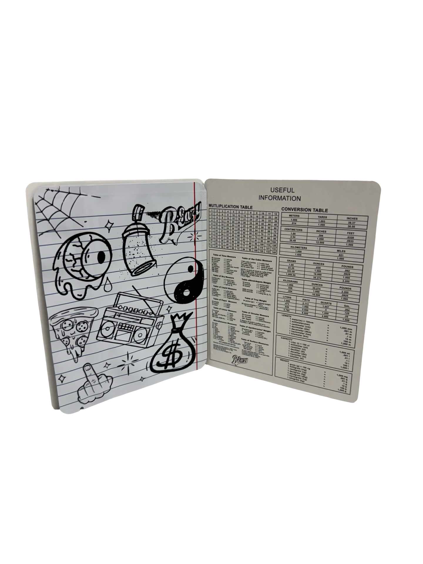 Composition Book Mylar Bags 3.5g B-Eazy (READ DESCRIPTION) Composition Book Mylar Bags 3.5g B-Eazy (READ DESCRIPTION)