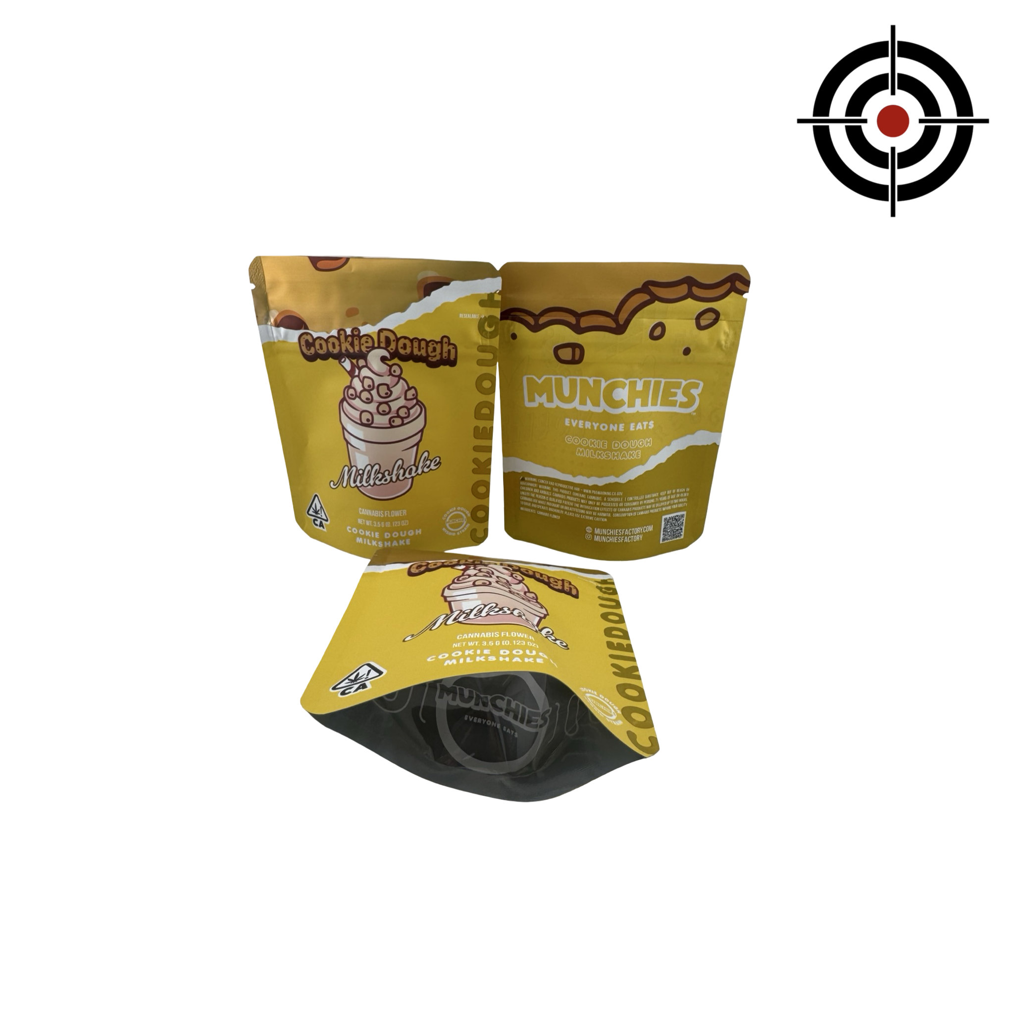 Cookie Dough Milkshake Mylar Bags 3.5g Munchies Cookie Dough Milkshake Mylar Bags 3.5g Munchies