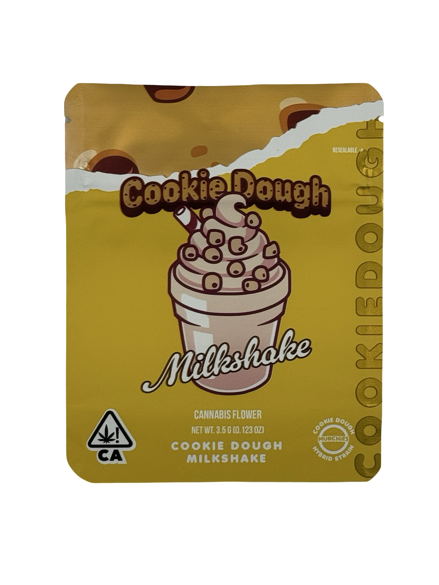 Cookie Dough Milkshake Mylar Bags 3.5g Munchies Cookie Dough Milkshake Mylar Bags 3.5g Munchies