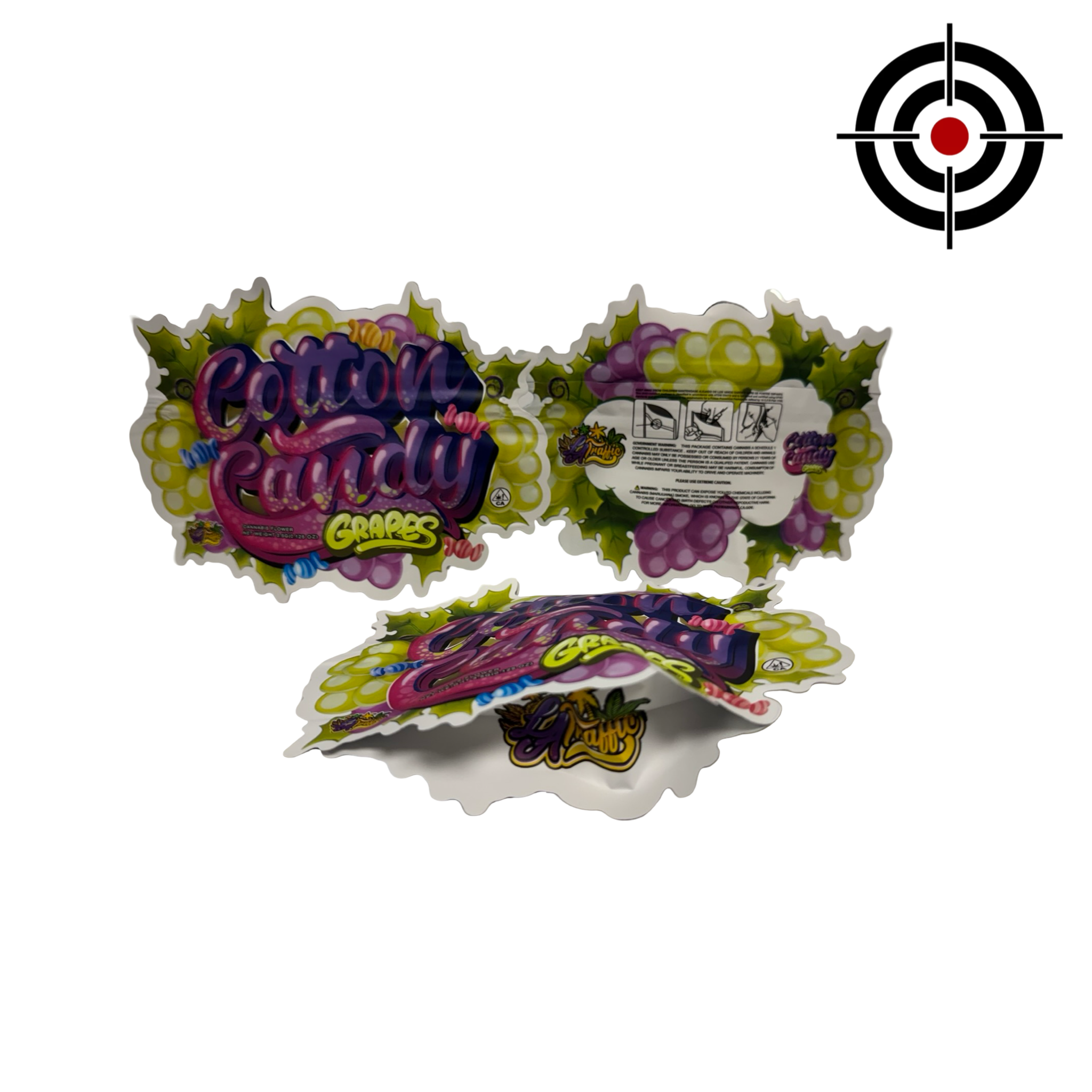 Cotton Candy Grapes 3.5g Mylar Bags LA Traffic Cotton Candy Grapes 3.5g Mylar Bags LA Traffic
