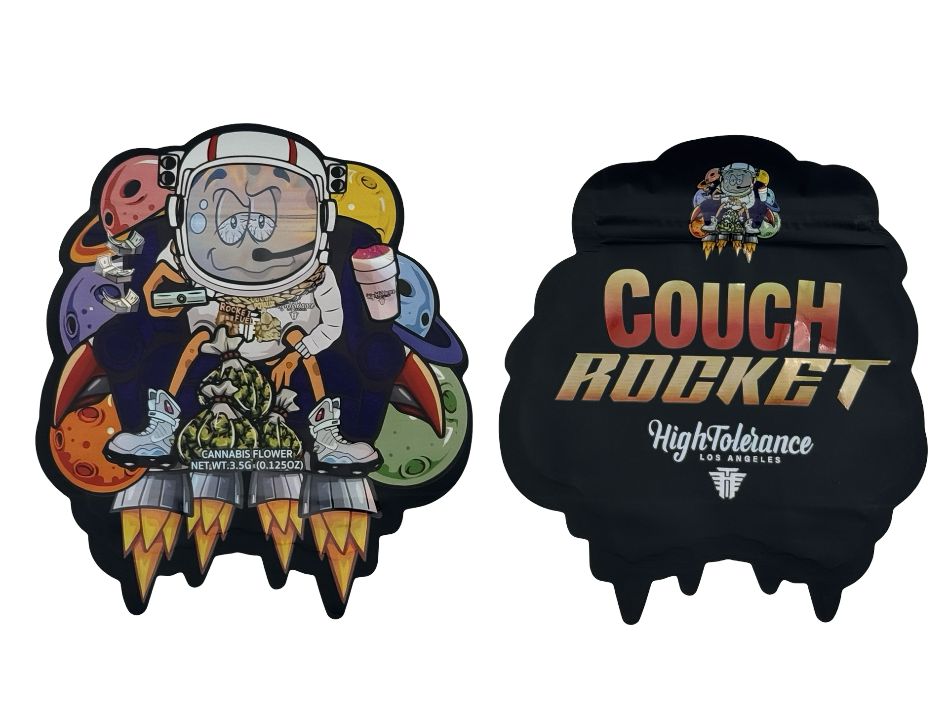 Couch Rocket 3.5g Mylar Bags High Tolerance Couch Rocket 3.5g Mylar Bags High Tolerance