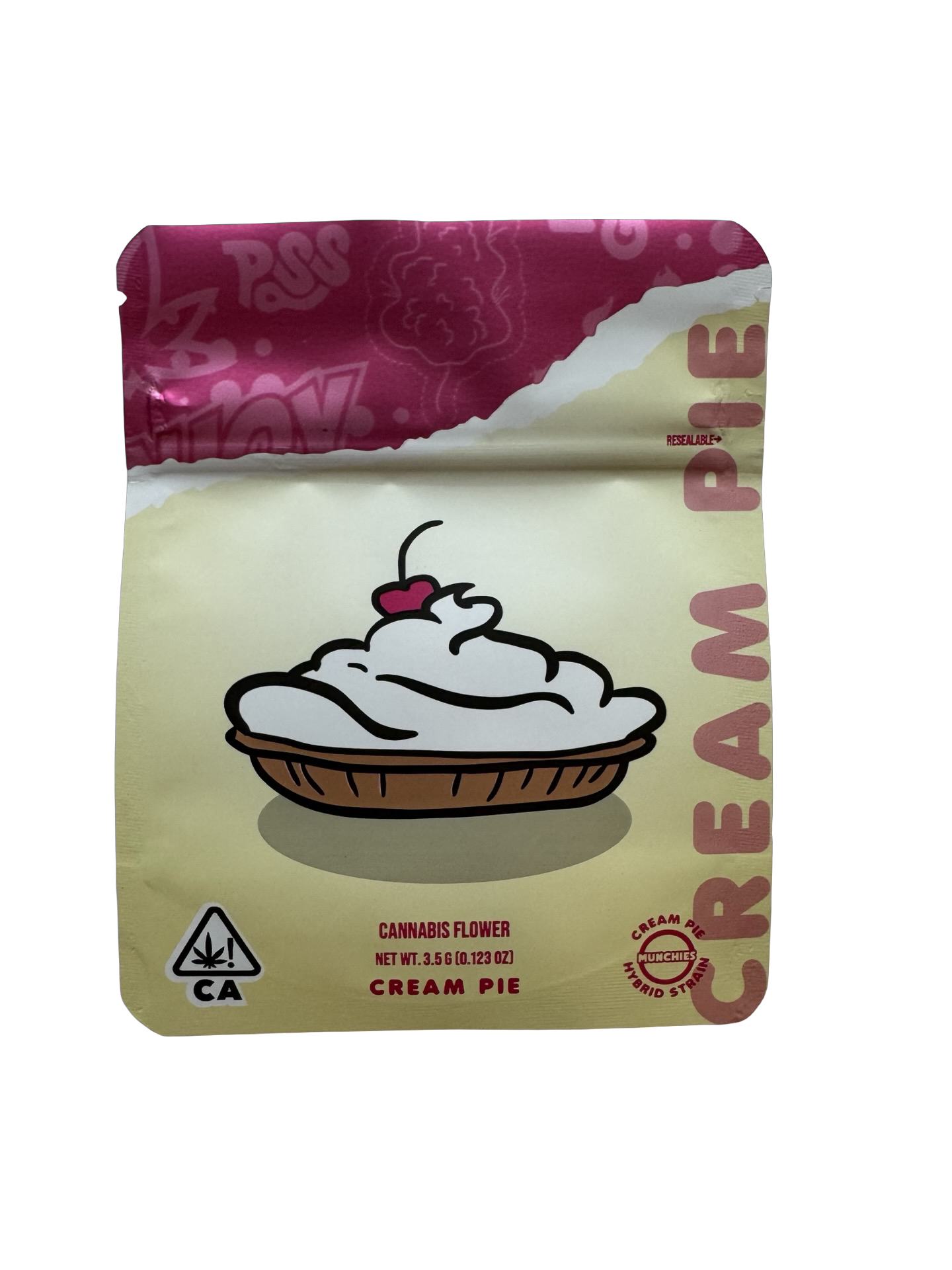 Cream Pie Mylar Bags 3.5g Munchies Cream Pie Mylar Bags 3.5g Munchies