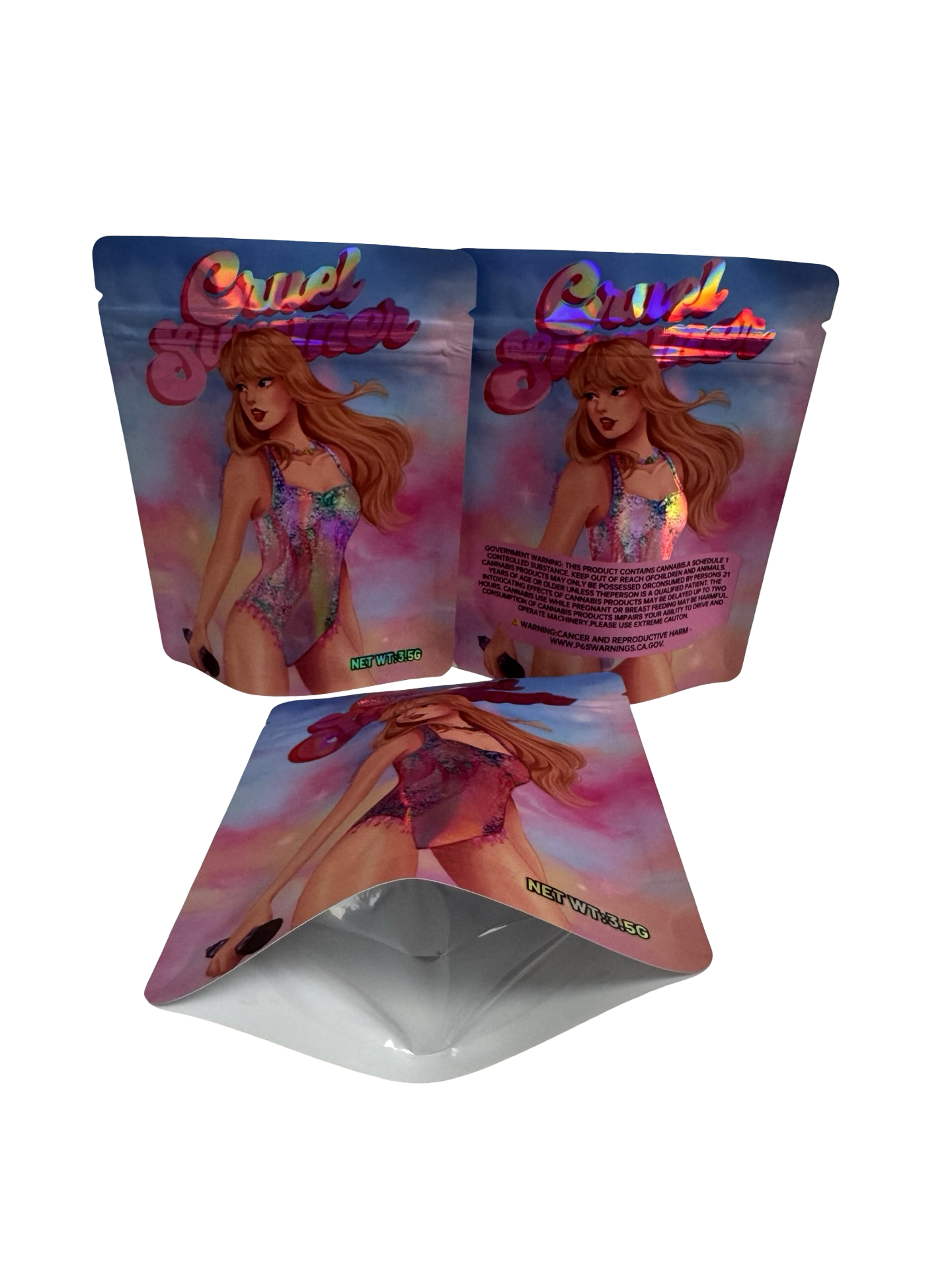 Cruel Summer Mylar Bags 3.5g Cruel Summer Mylar Bags 3.5g