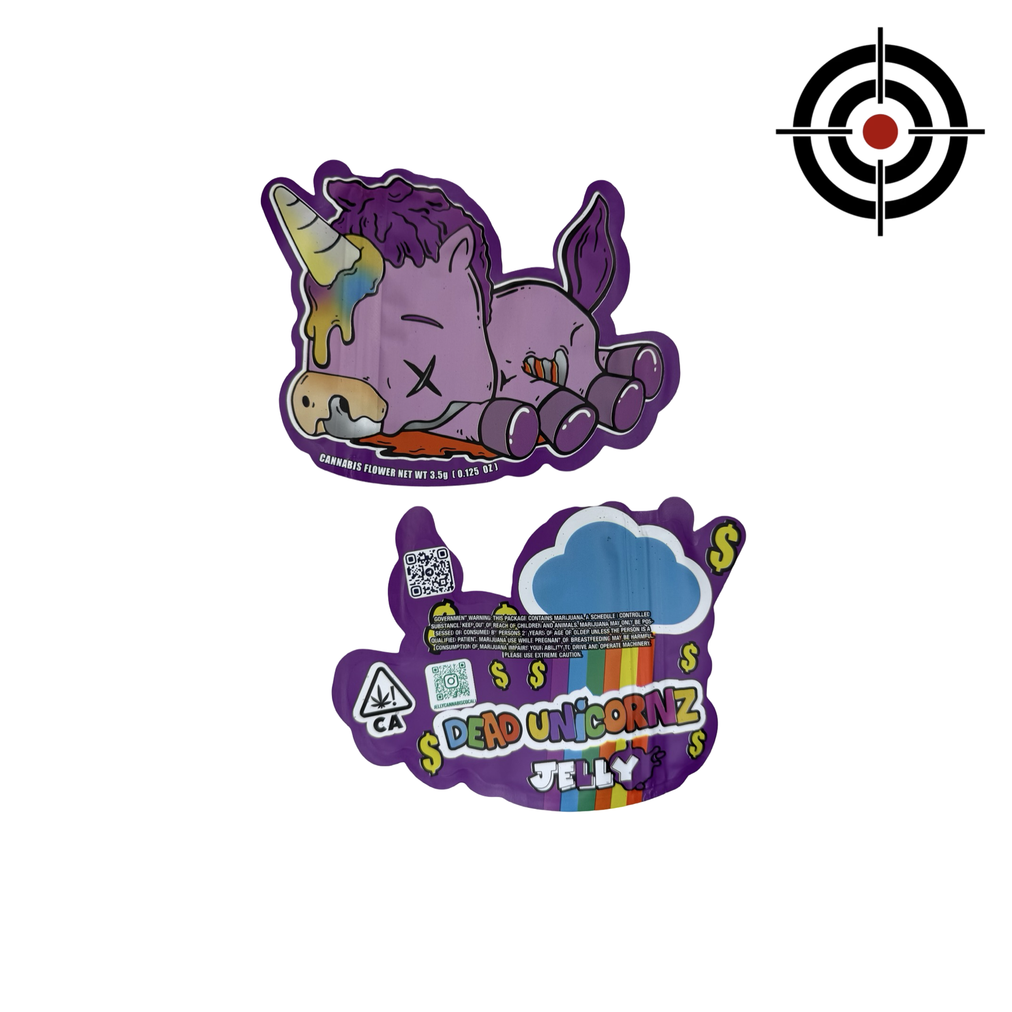 Dead Unicornz Mylar Bags 3.5g Jelly Dead Unicornz Mylar Bags 3.5g Jelly